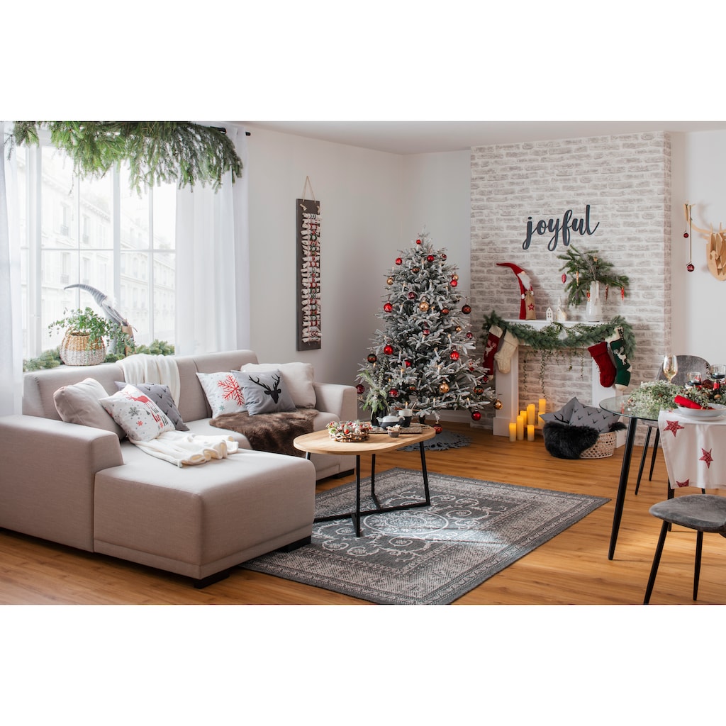 my home Tischdecke »Kourtney«, (1 St.), aus Bio-Baumwolle, mit Weihnachtsmotiv