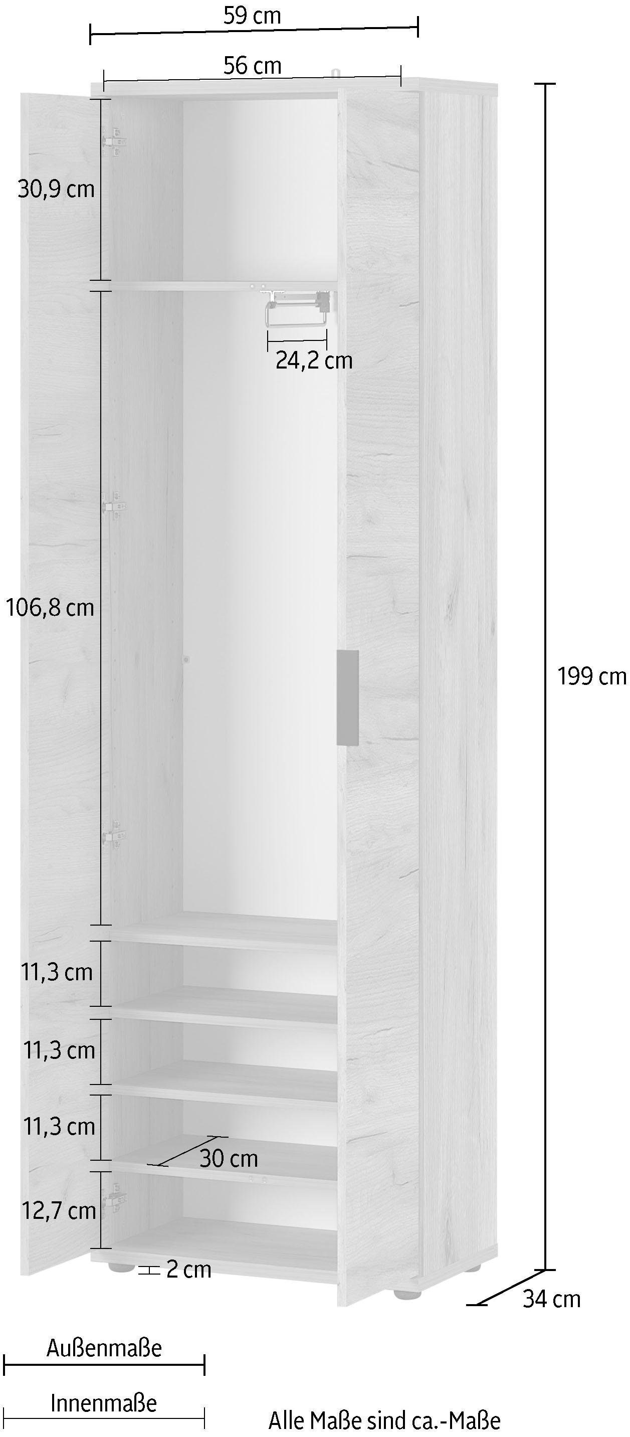 GERMANIA Garderobenschrank »GW-FREMONT«