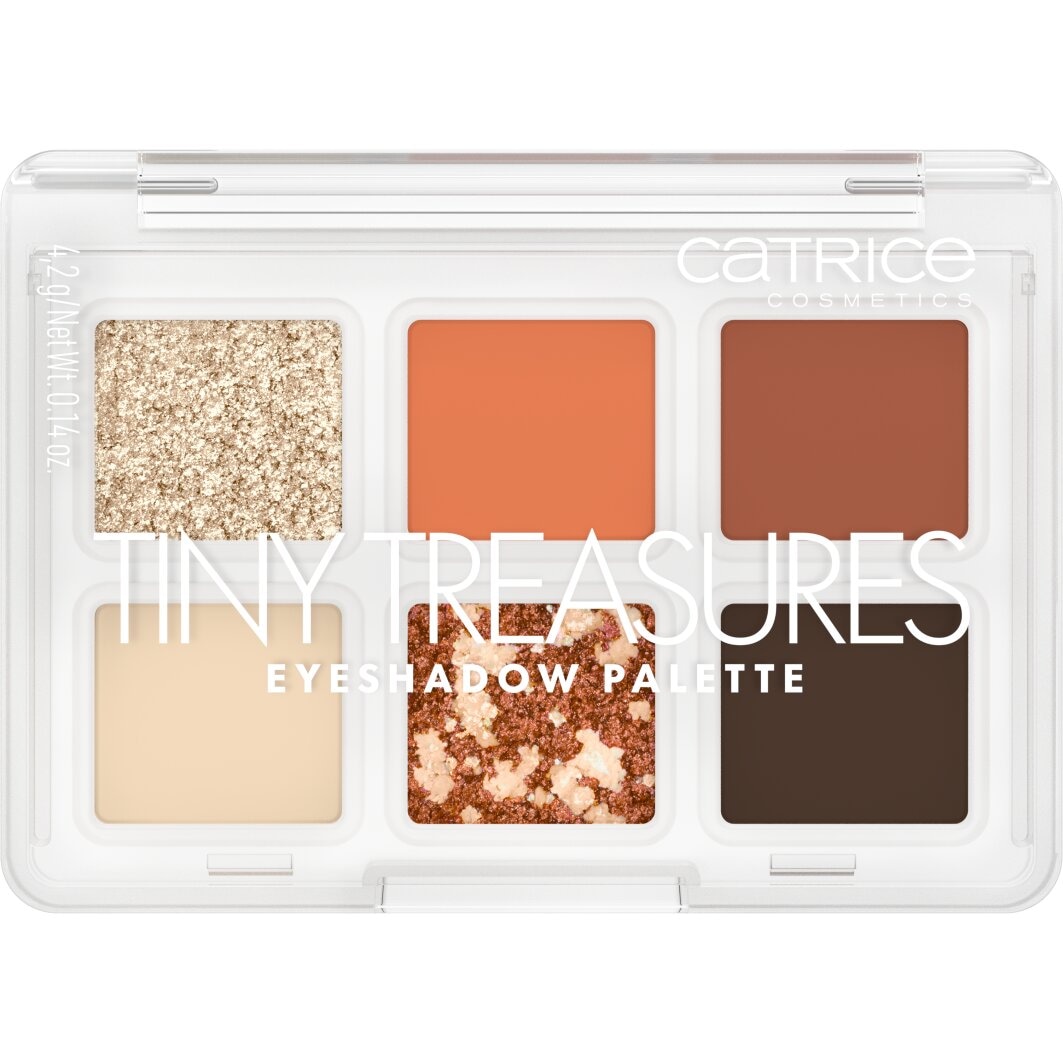 Catrice Lidschatten-Palette »TINY TREASURES EYESHADOW PALETTE« Matt, schimmernd und metallisch, kompakt und reisefreundlich, vegan.