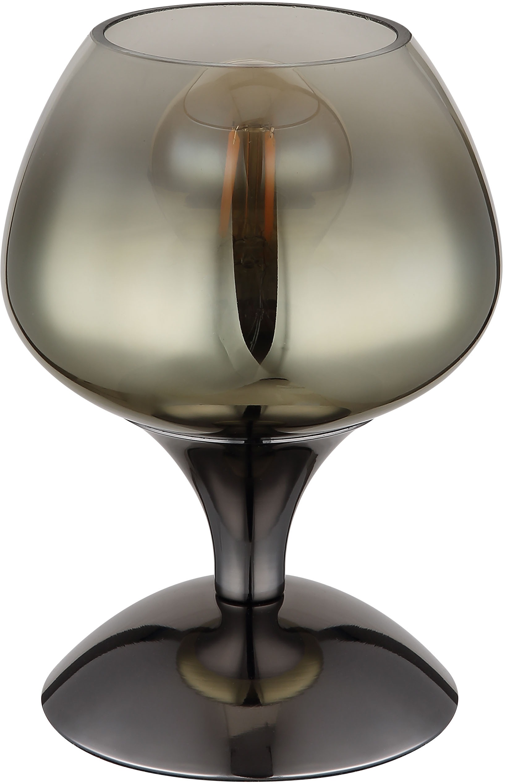 GLOBO LIGHTING Tischleuchte »MAXY«, Leuchtmittel E27 | ohne Leuchtmittel, Tischlampe/Glas goldfarben/modern/Wohnzimmer/Schlafzimmer