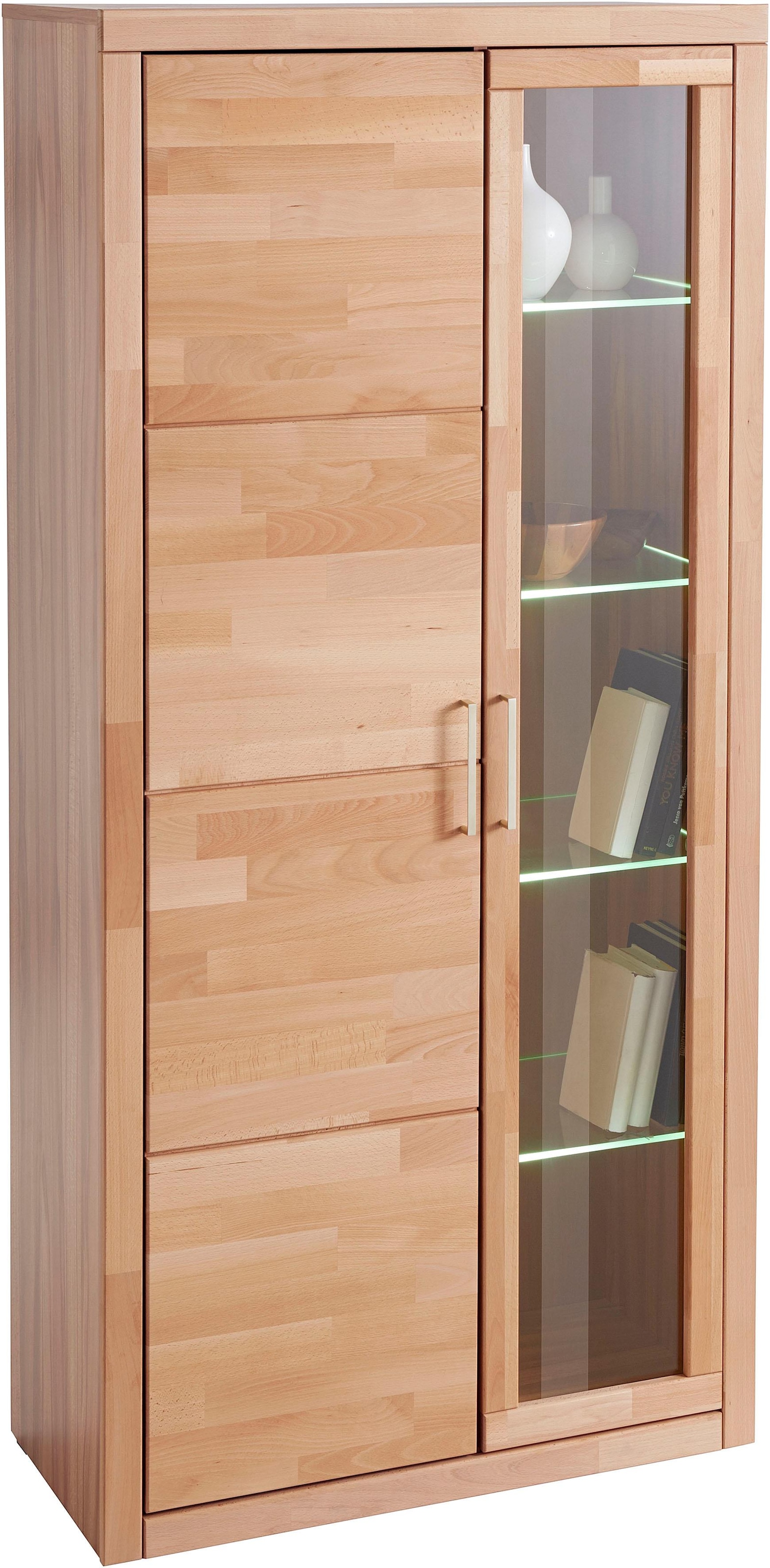 Home affaire Vitrine »Logo,190cm hoch,42 cm tief,Fronten Massivholz,10Fäche günstig online kaufen