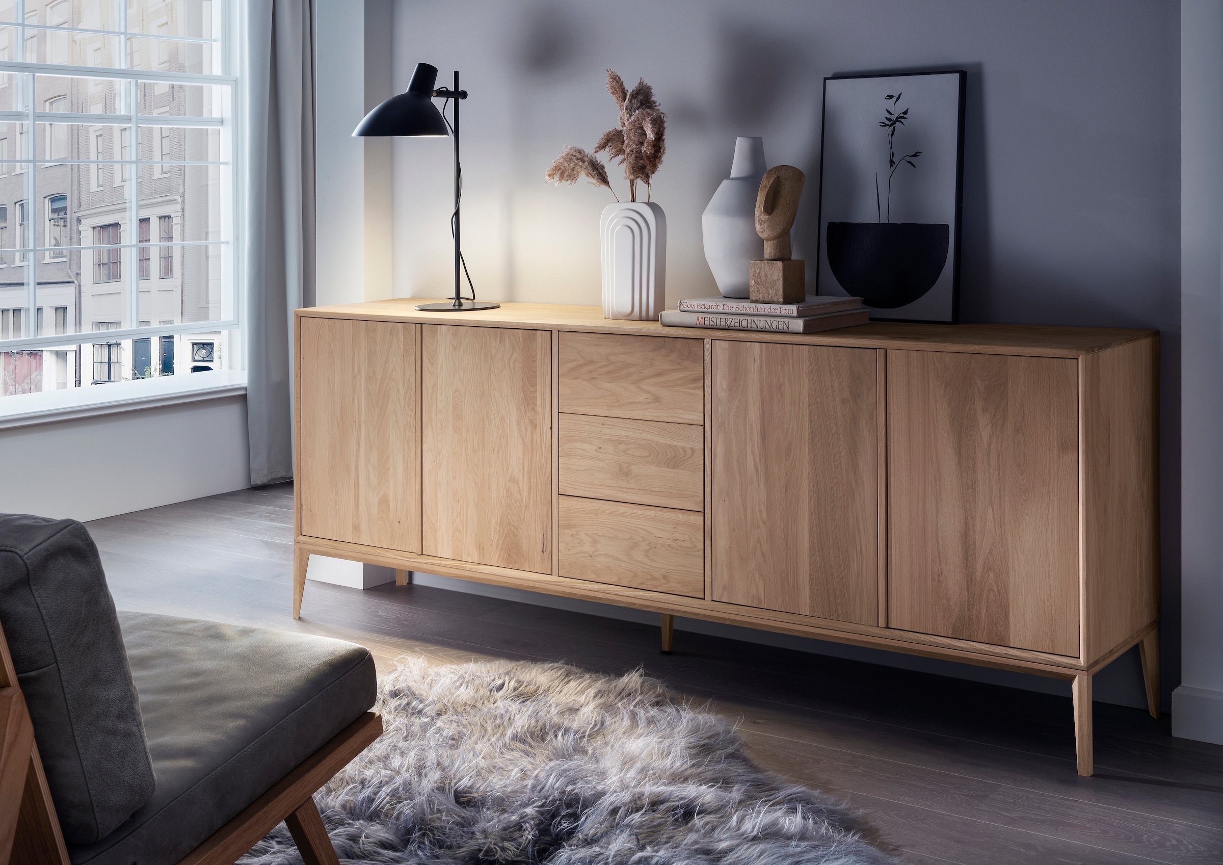 Home affaire Sideboard »Koda«, Schubladen und Türen mit push to open funktion