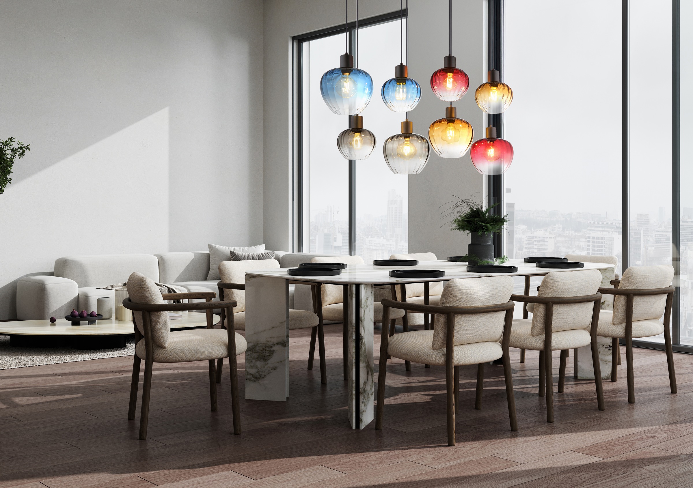 NOWA Pendelleuchte »TOY« E27 1 Stk. Hängeleuchte, Hängeleuchte, Wohnzimmer, günstig online kaufen