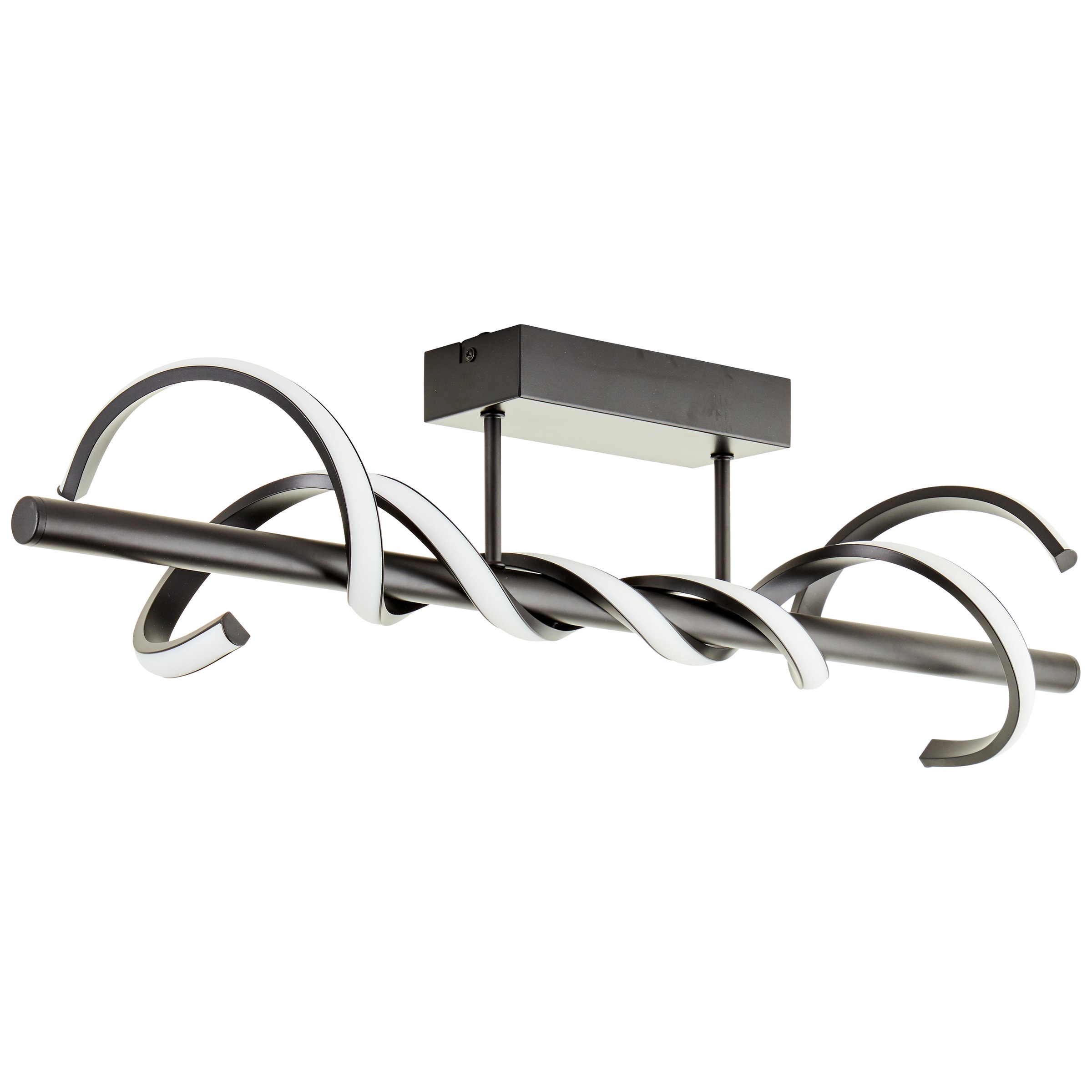 Brilliant LED Deckenleuchte »Amalie«, Breite 76 cm, 2100 lm, Metall/Kunststoff, schwarz