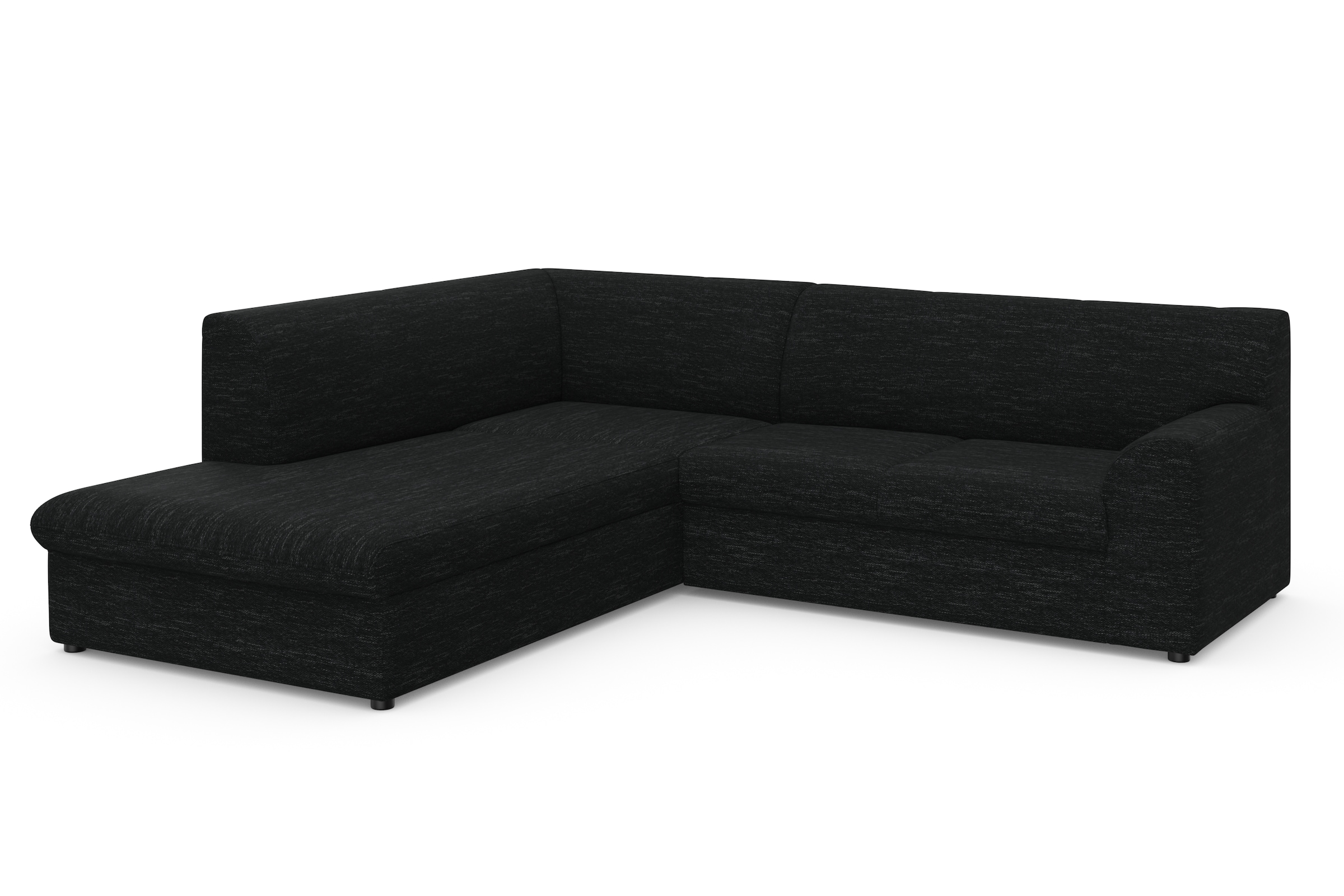DOMO collection Ecksofa »Topper zeitlos elegant, kompakte Stellmaße, OTTOs Choice, L-Form«, mit Ottomane, wahlweise mit Schlaffunktion