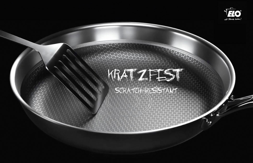 Elo Premium Bratpfanne »Relief«, Edelstahl 18/10, Induktion