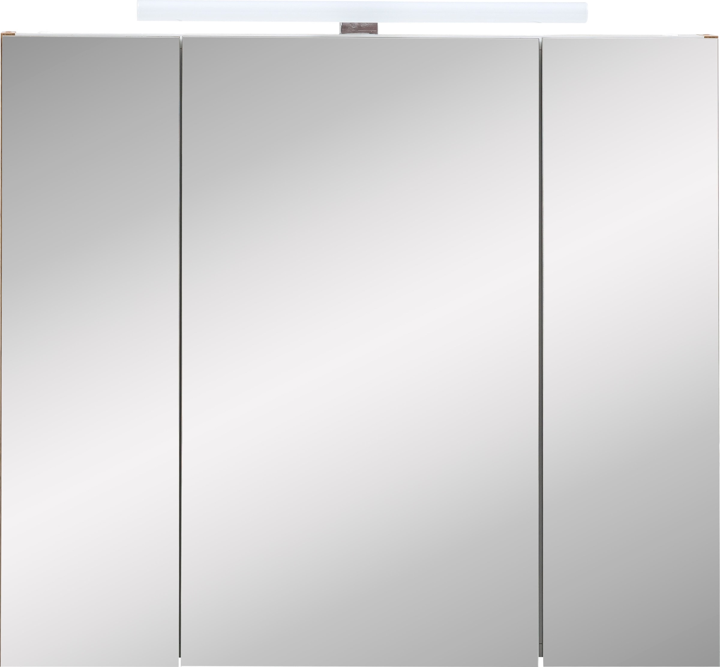 Schildmeyer Spiegelschrank »Duo« Breite 80 cm, 3-türig, LED-Beleuchtung, Schalter-/Steckdosenbox