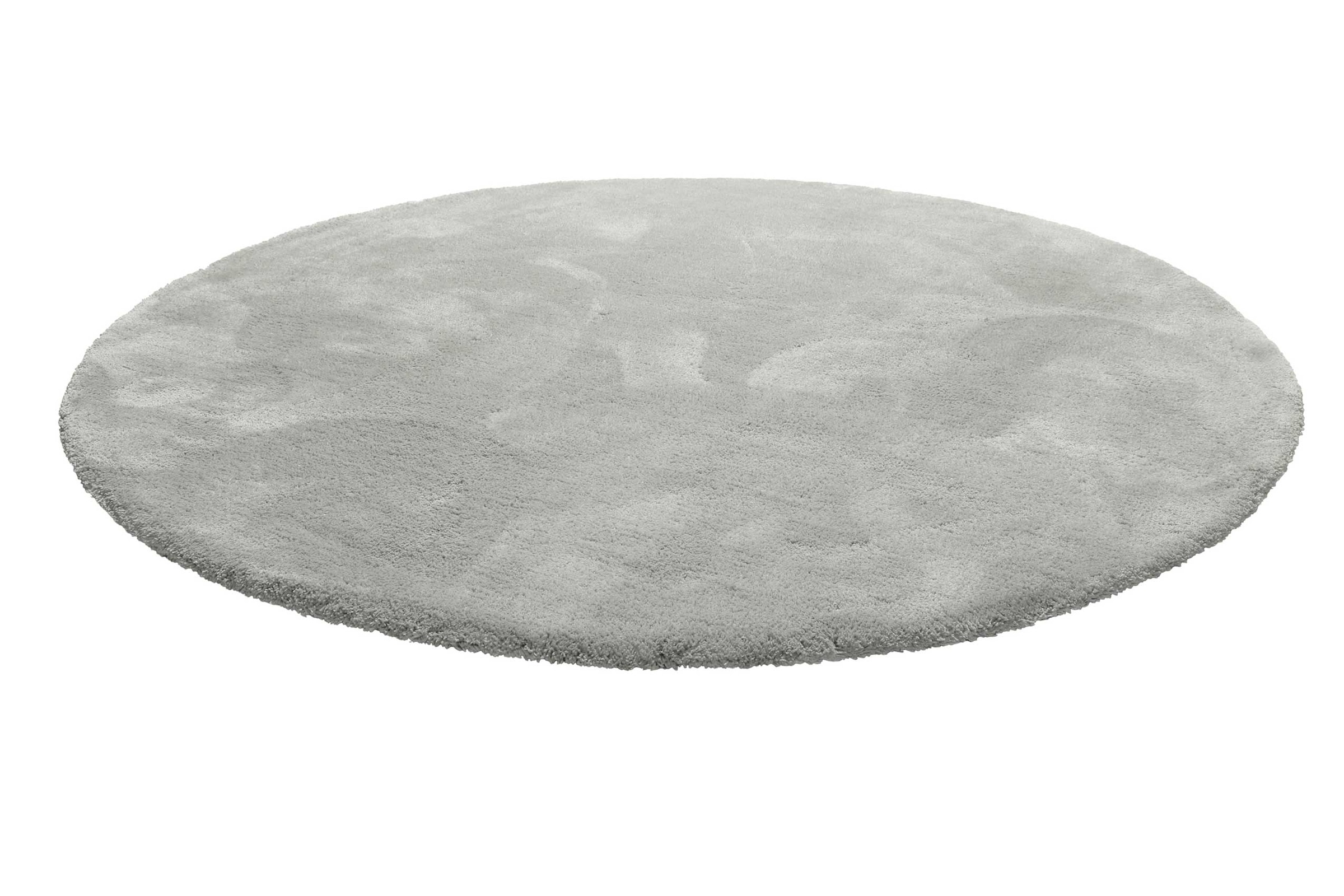 Wecon home Basics Teppich »Emilia« rund 25 mm Höhe Hochflorteppich, getuftet, modern, einfarbig, flauschig, Wohnzimmer