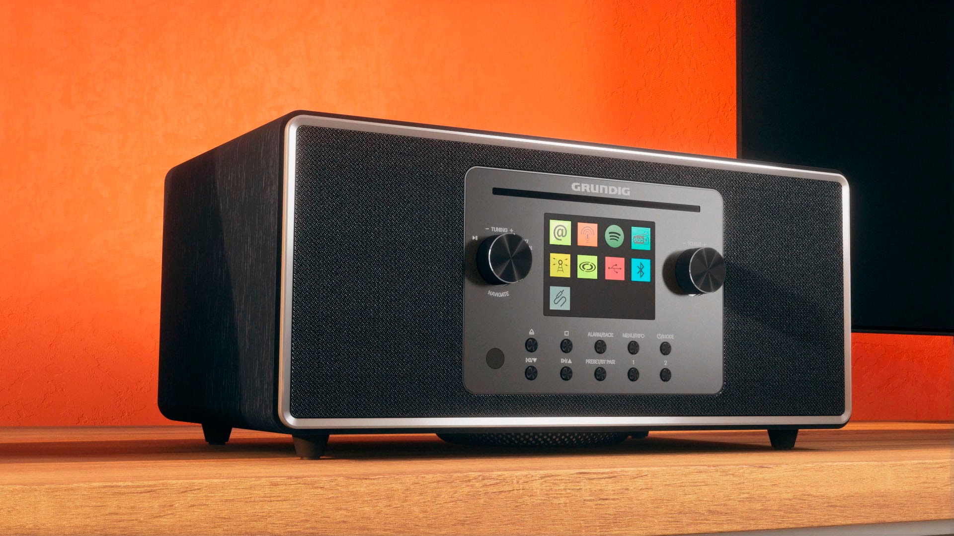 Grundig Internet-Radio »DTR 7100 2.1 DAB+ WEB CD«, (Bluetooth-WLAN Internetradio-Digitalradio (DAB+)-FM-Tuner mit RDS 42 W)