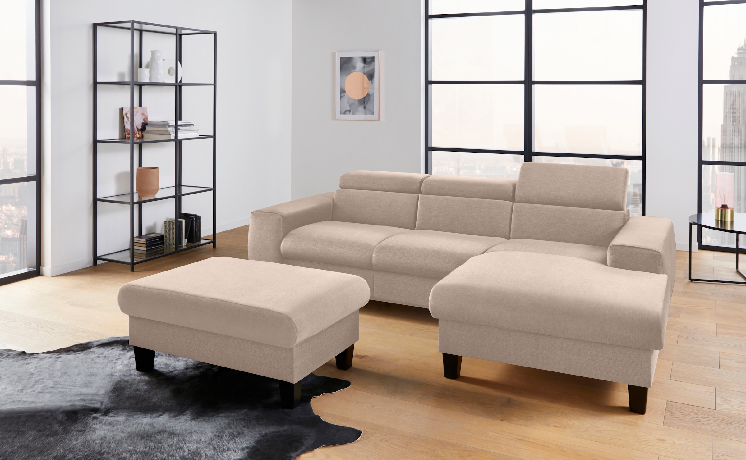 COTTA Polstergarnitur »Morven L-Form«, (Set), Set bestehend aus: Ecksofa mi günstig online kaufen