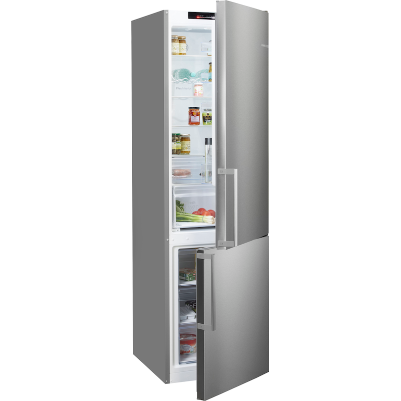 BOSCH Kühl-/Gefrierkombination »KGN39VIBT« 203 cm hoch 60 cm breit Gebürsteter Stahl Anti Fingerprint Getrennte Temperaturregelung für Kühl- und...