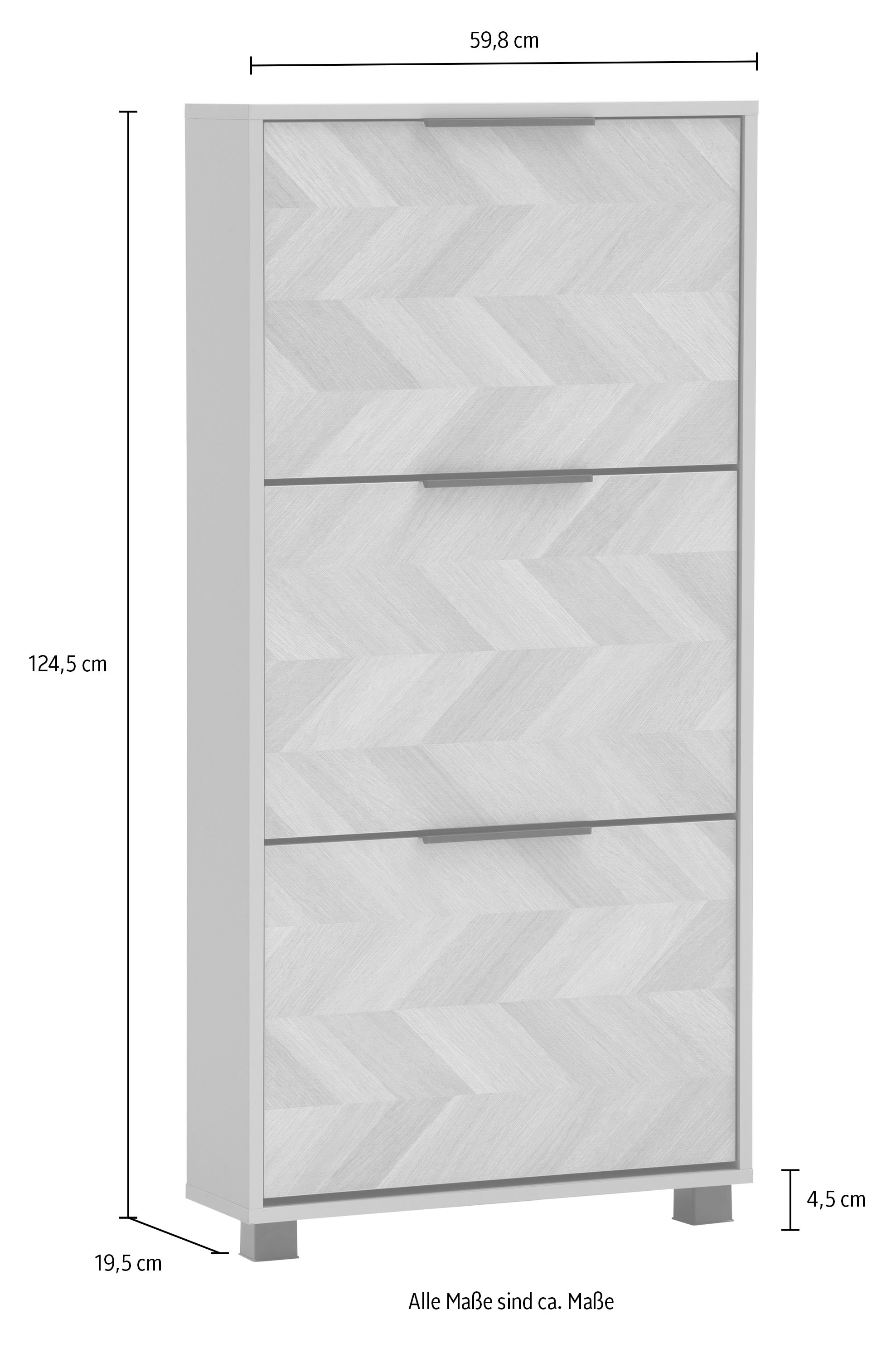 Schildmeyer Schuhschrank »Piazza, Schuhschrank, Made in Germany, B: 58,8 cm« 1 Stk. tlg. Solide Verarbeitung - Dieses Produkt ist in Deutschland gefertigt