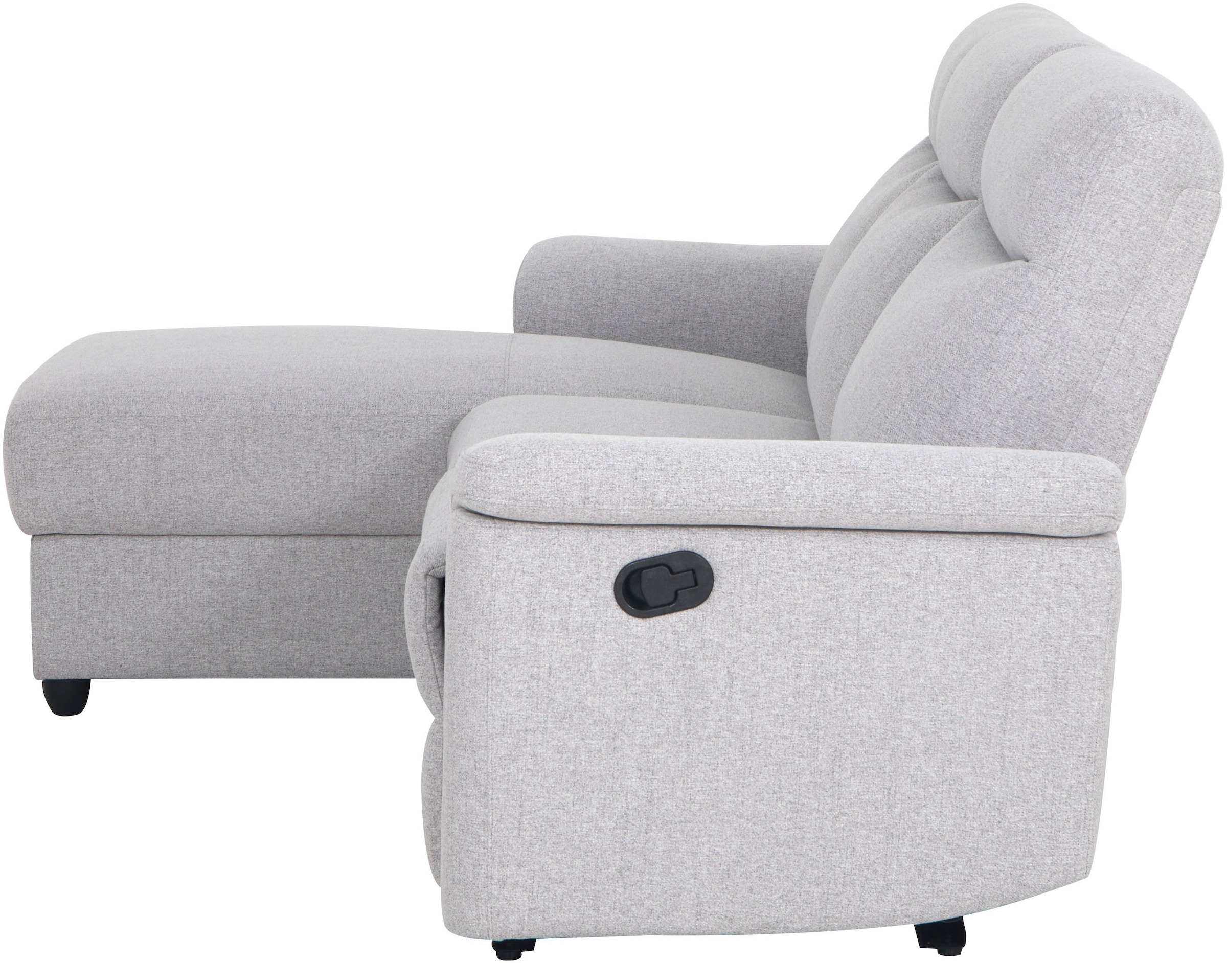Home affaire Ecksofa »BRIONNE, L-Form, 255cm, manuelle u. elektrische Funktion (USB A/C),«, Liegefunktion, Stauraum, Federkernpolsterung, Webstoff