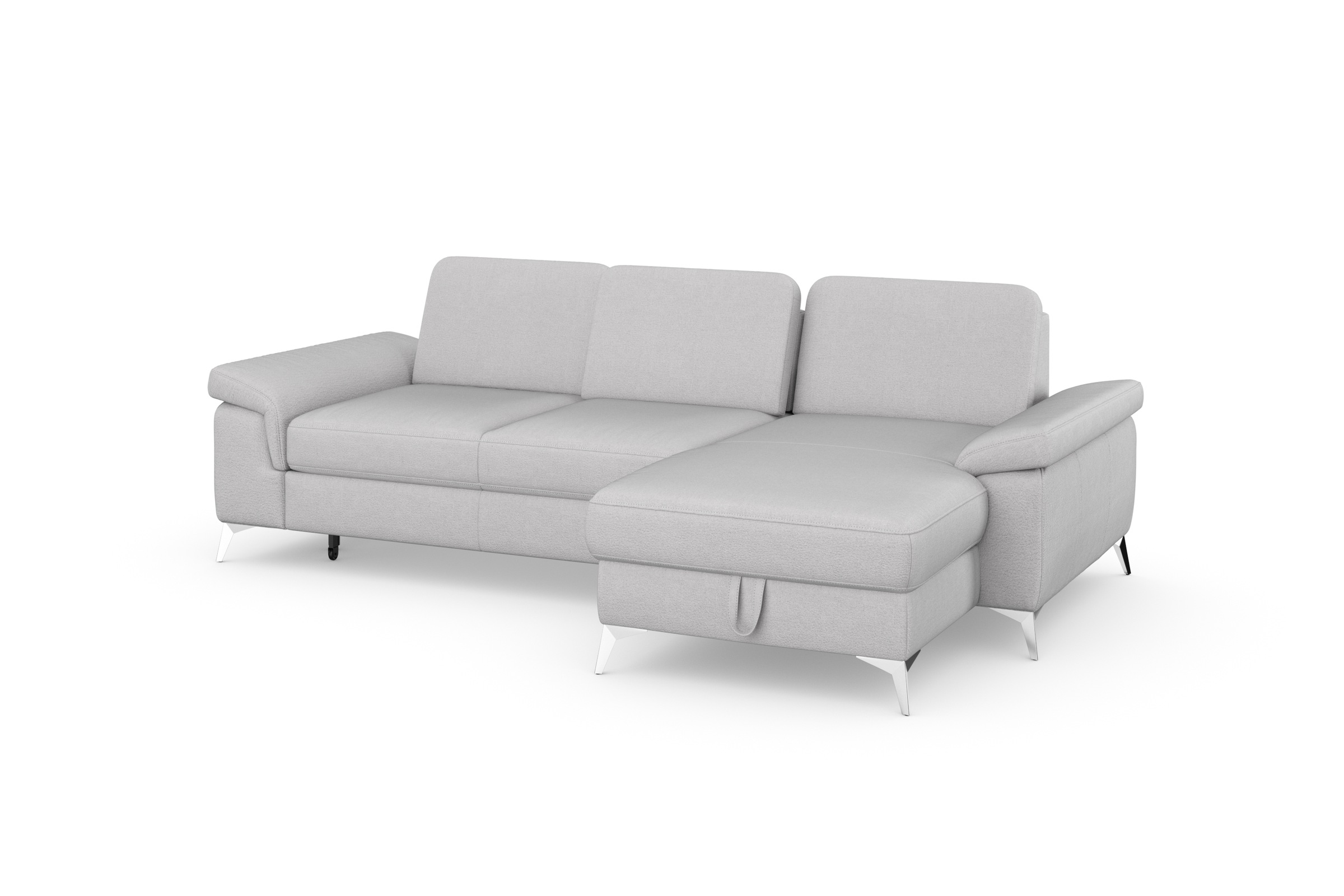 sit&more Ecksofa »Padua L-Form«, inklusive Sitztiefenverstellung, Armteilfunktion und Federkern