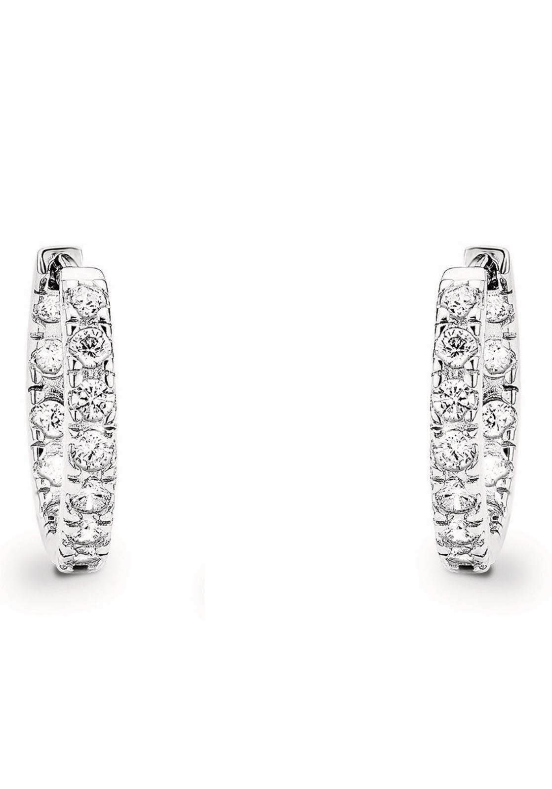 Amor Paar Creolen »2017380« mit Zirkonia (synth.)