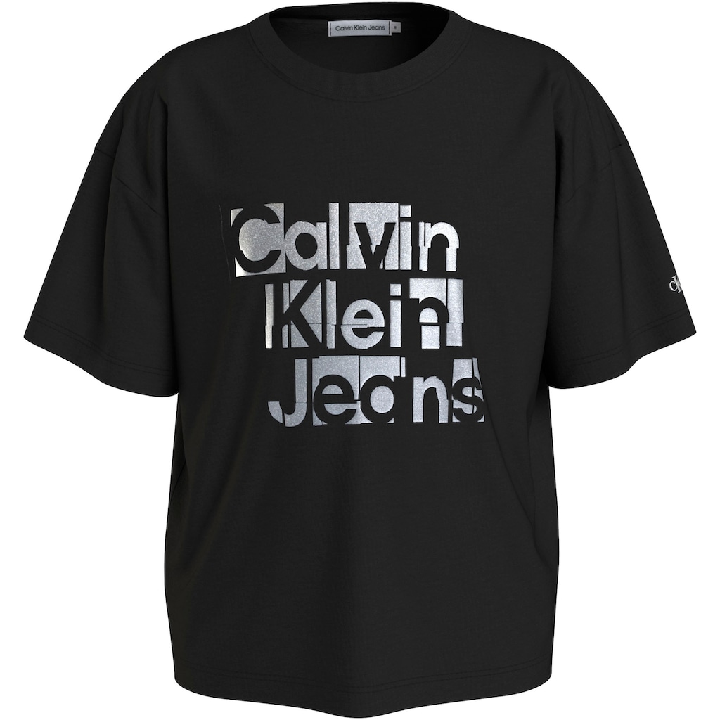 Calvin Klein Jeans T-Shirt »METALLIC CKJ BOXY T-SHIRT«, für Kinder bis 16 Jahre