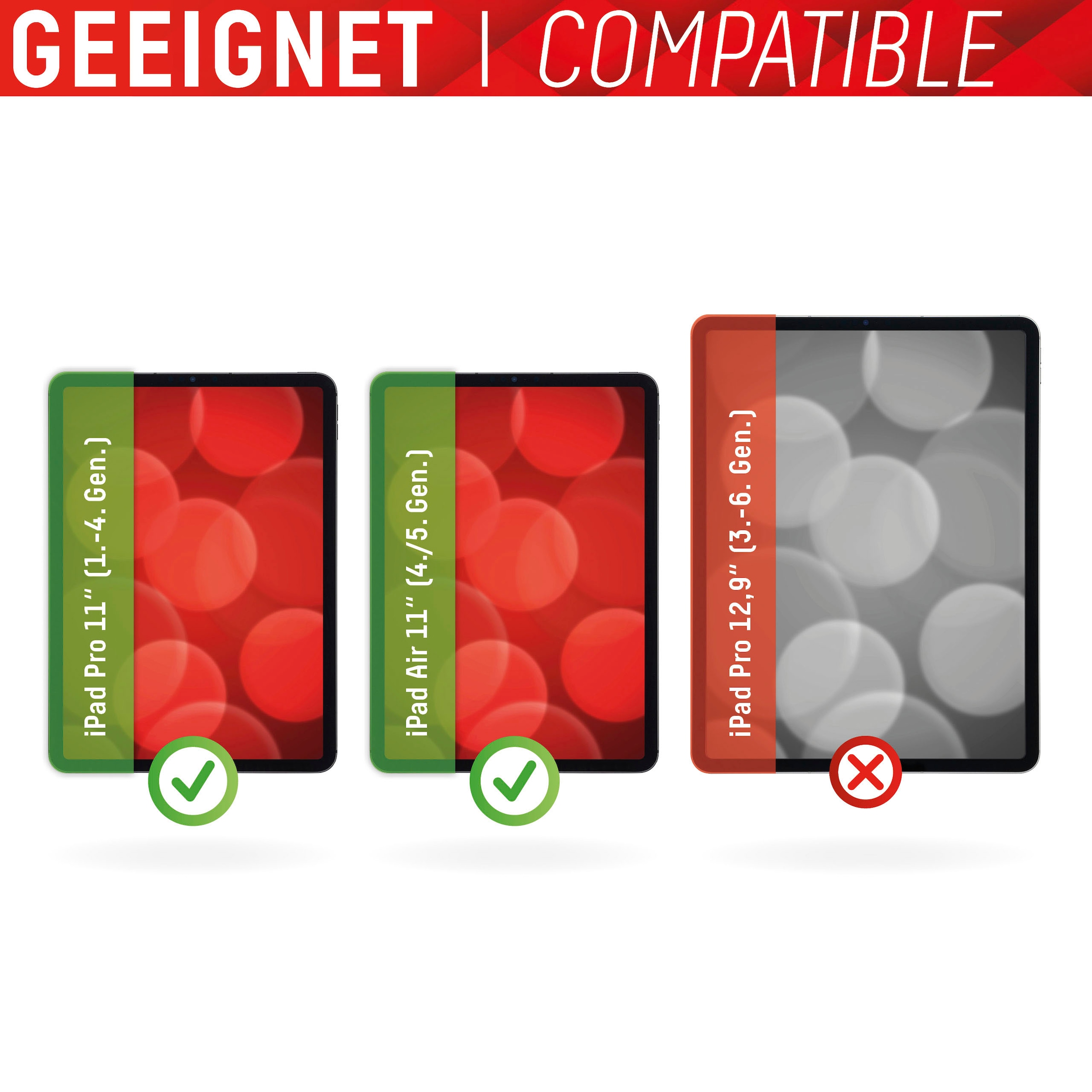 Displex Displayschutzfolie »Tablet Glass iPad Pro 11 (1/2/3)/Air (4)« für Apple iPad Pro 11" (1.-4. Gen.);Apple iPad Air (4. und 5. Gen.) 1 Stk. tlg.