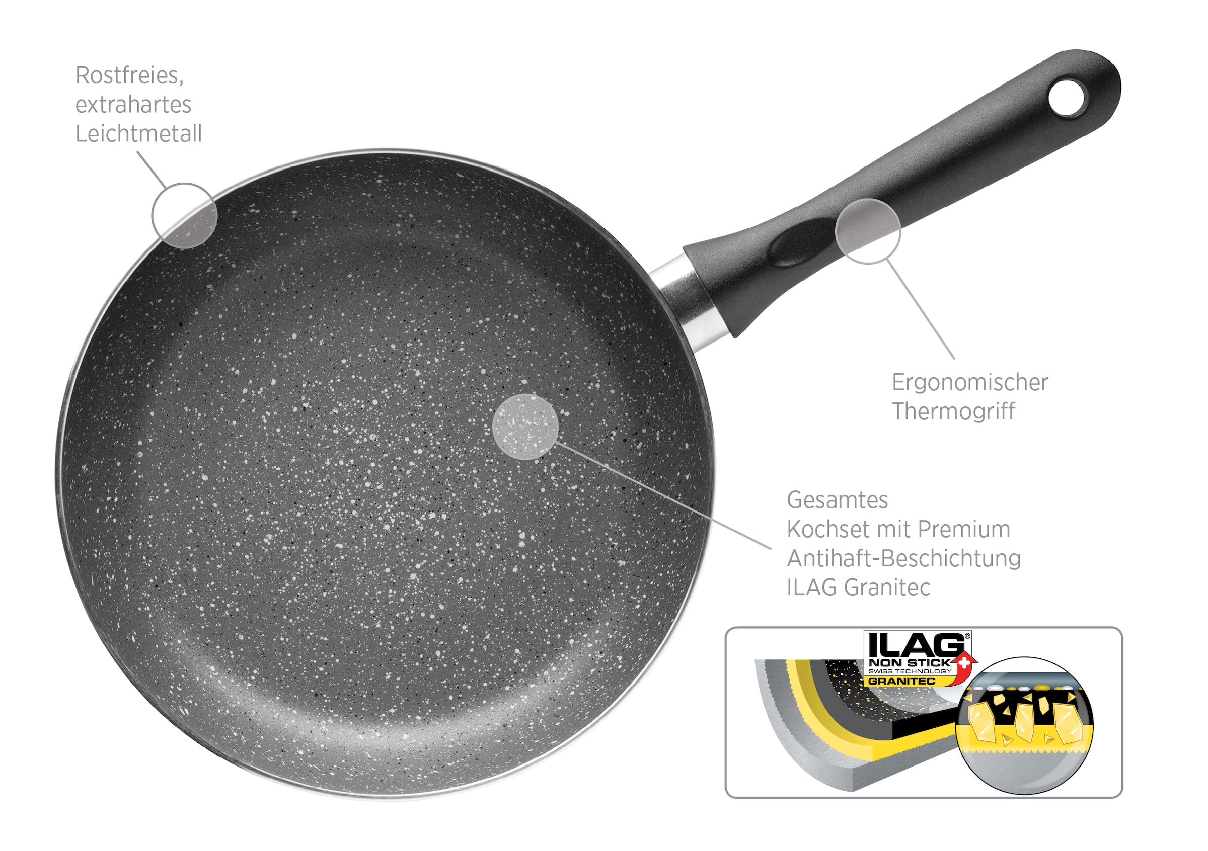 MÄSER Topf-Set »Kochtopf-Set Izar, Aluminium« Aluminium Set, 6 Stk. tlg.