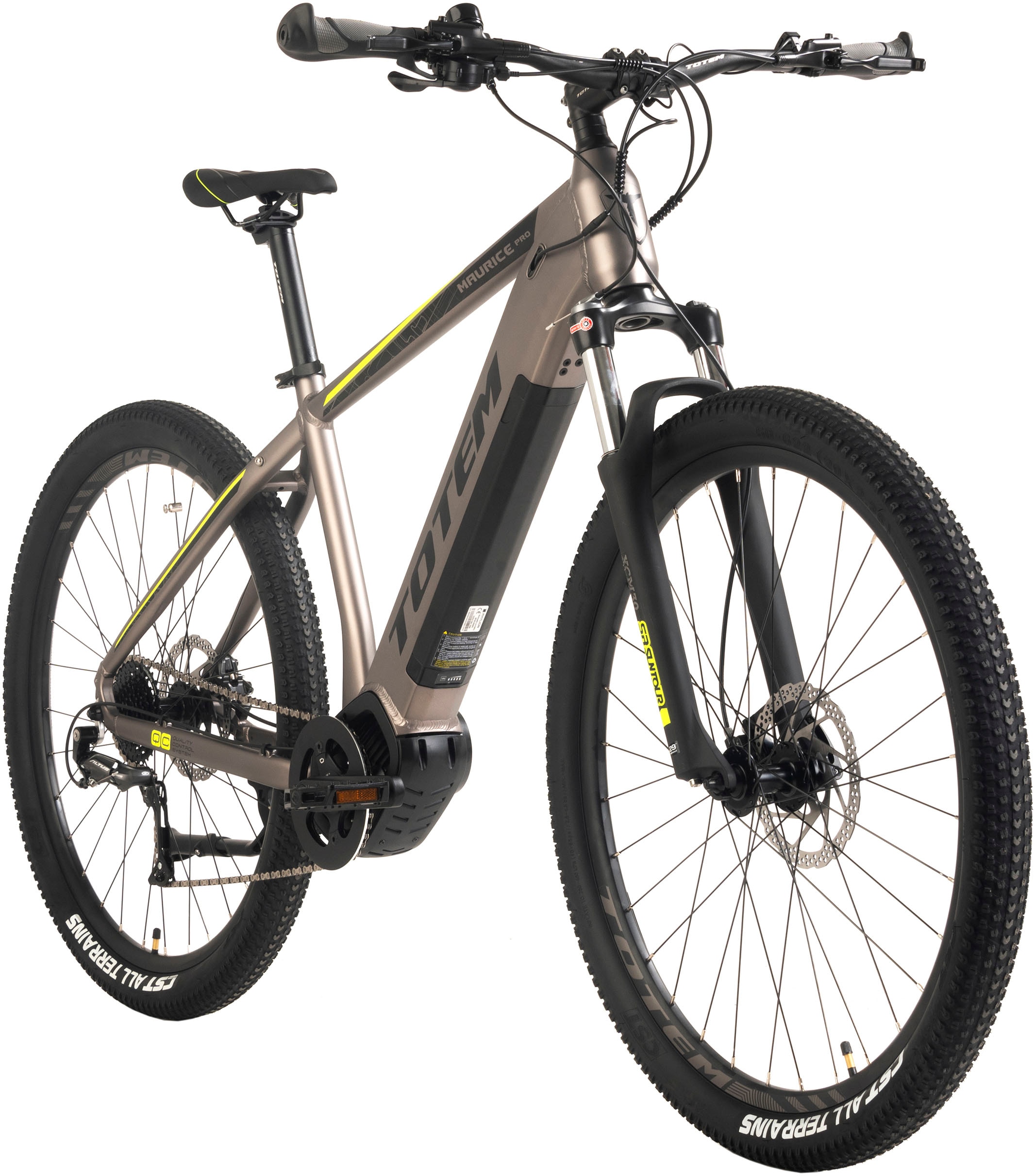 TOTEM E-Bike »Maurice Pro«, 9 Gang, Shimano, Altus, Mittelmotor 250 W, Pedelec, Elektrofahrrad für Damen u. Herren, MTB