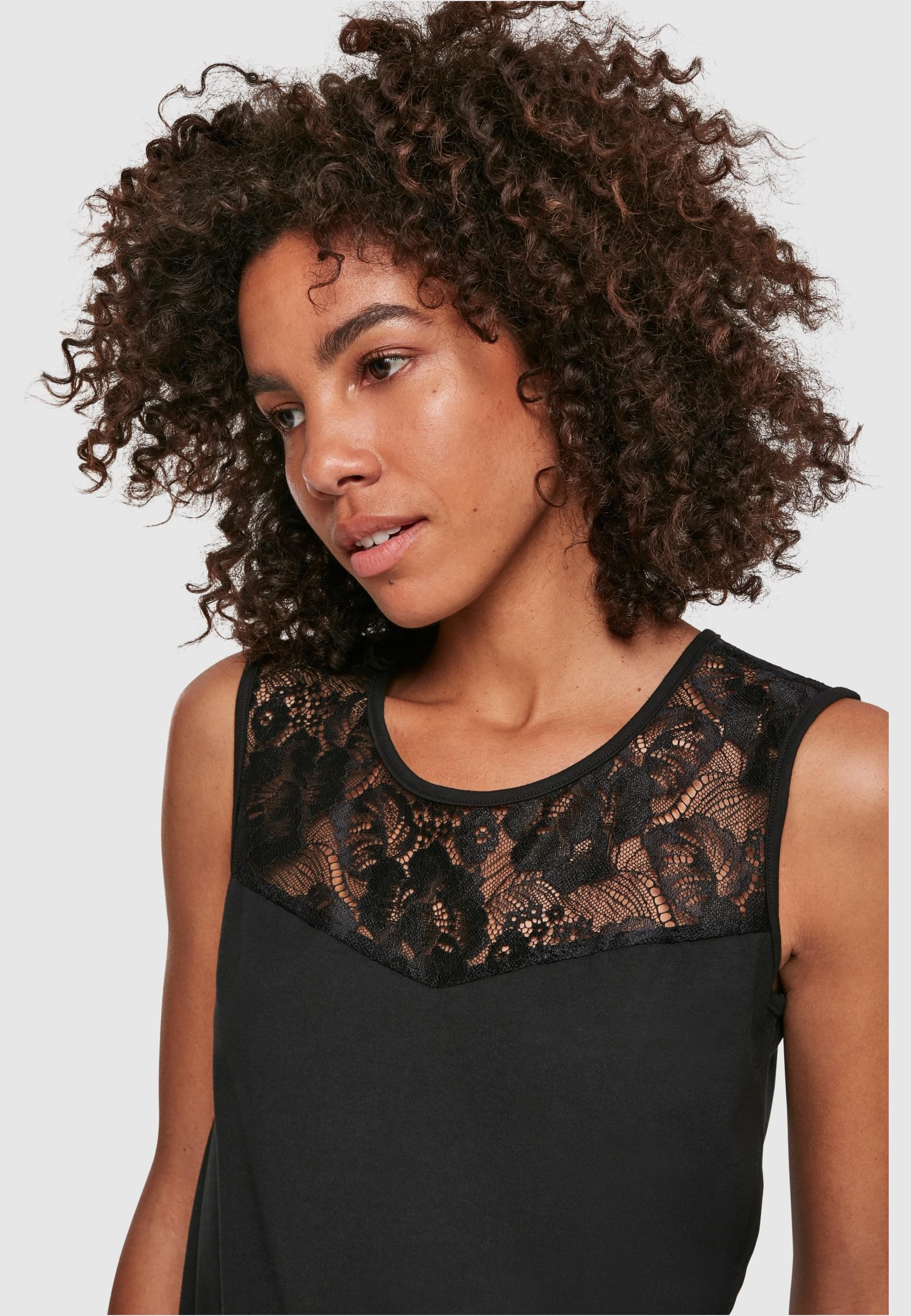 URBAN CLASSICS Jumpsuit »Urban Classics Damen Ladies Lace Block Jumpsuit« 1 Stk.