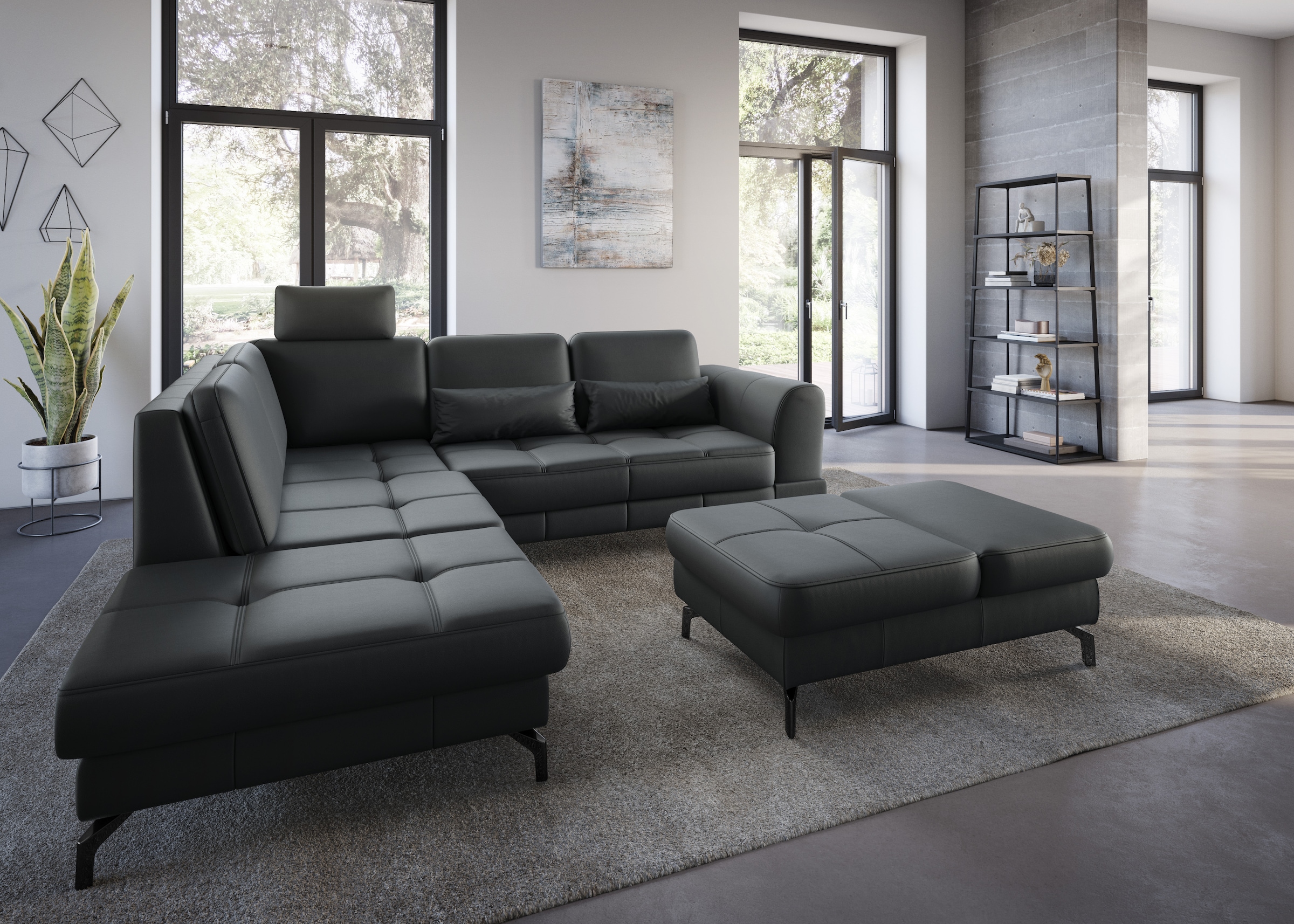 sit&more Ecksofa »Bendigo L-Form«, inklusive Sitztiefenverstellung, Bodenfr günstig online kaufen