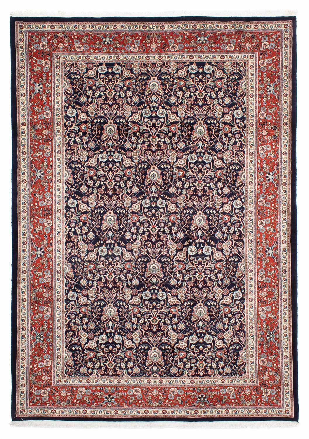 morgenland Wollteppich »Moud Blumenmuster Nero 293 x 202 cm«, rechteckig, 1 günstig online kaufen