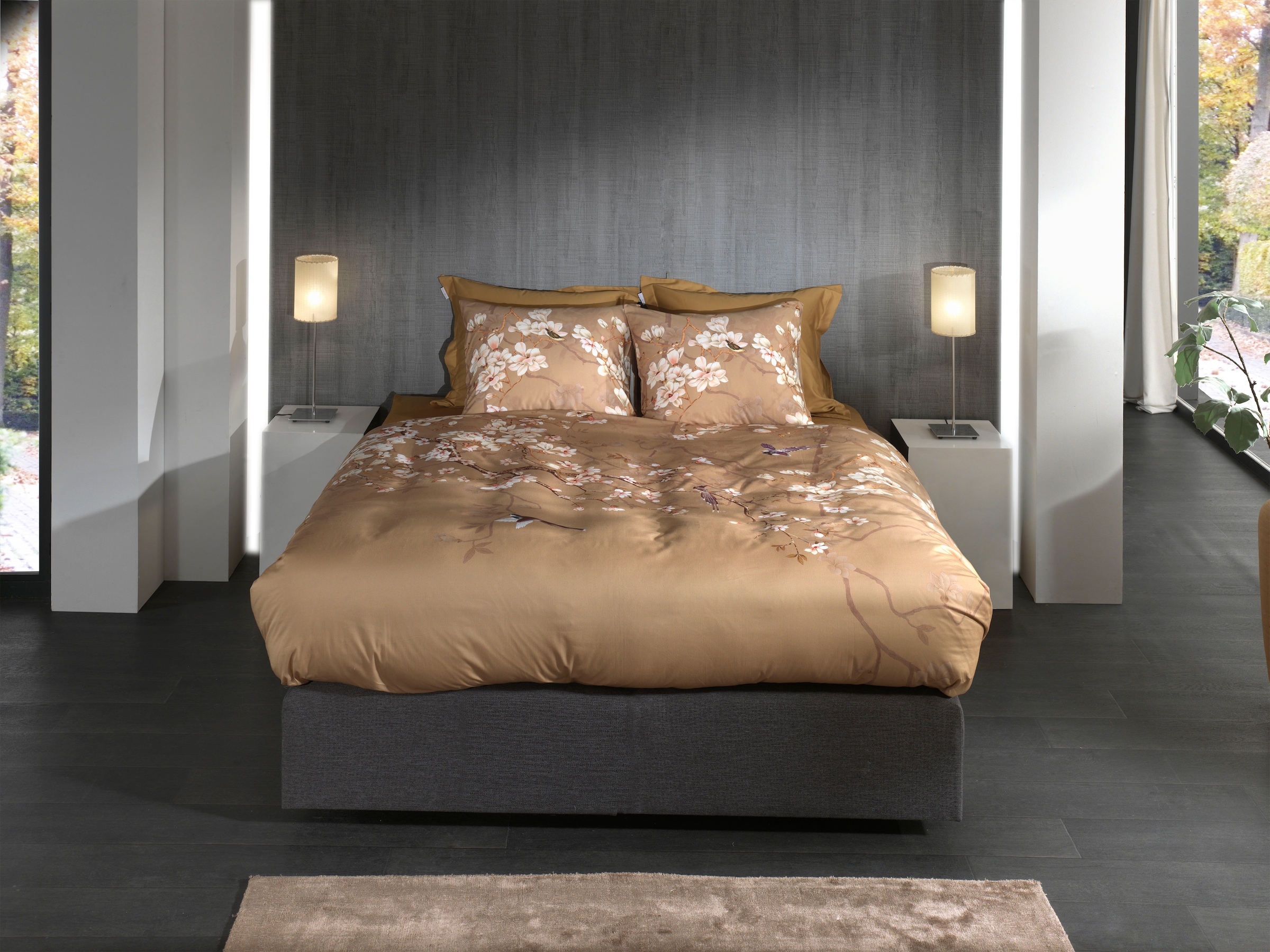 Heckett & Lane Bettwäsche »Asahi« 2 Stk. tlg. hochwertiges Mako-Satin, Bett günstig online kaufen