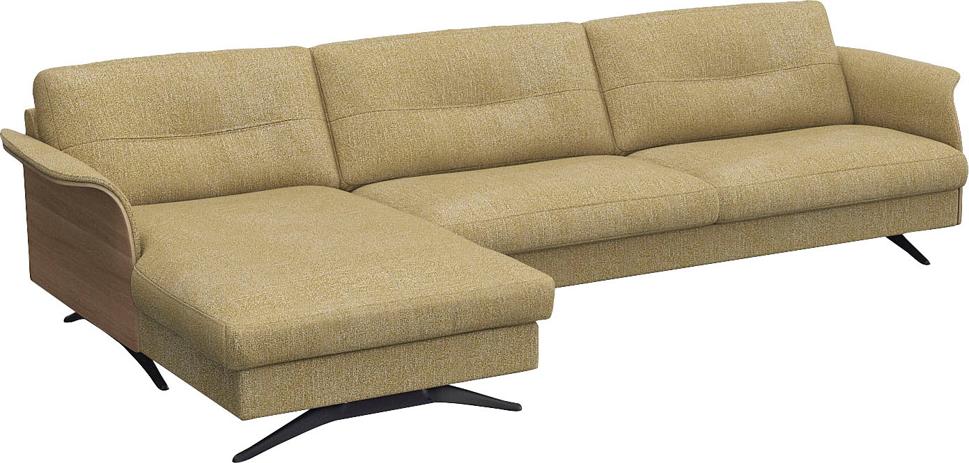 FLEXLUX Ecksofa »Glow, super bequem durch hochwertigem Sitzaufbau mit Federkern, L-Form«, Modernes skandinavisches Design