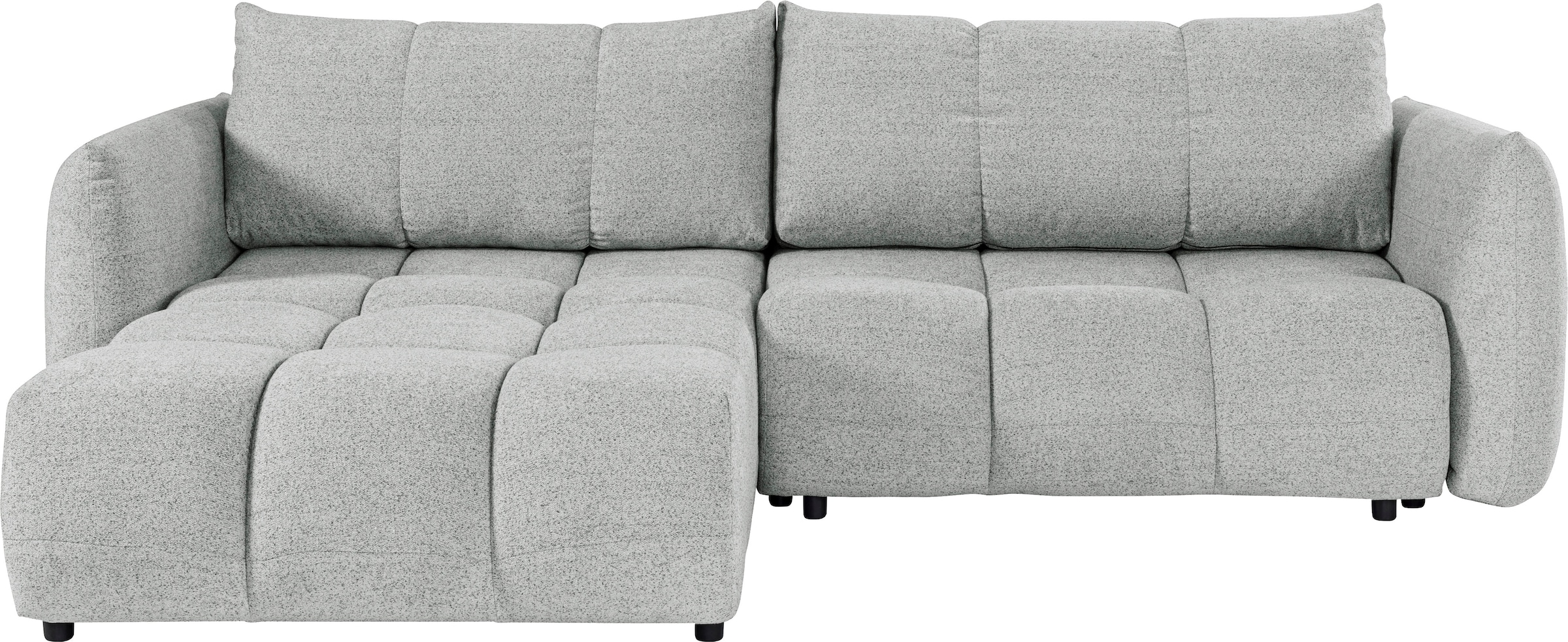 exxpo - sofa fashion Ecksofa »Livonia, B/T: 260/187, modern & praktisch für kleine Räume« Mit Bettfunktion & Bettkasten,hoher Sitzkomfort,inkl. Steppung, L-Form
