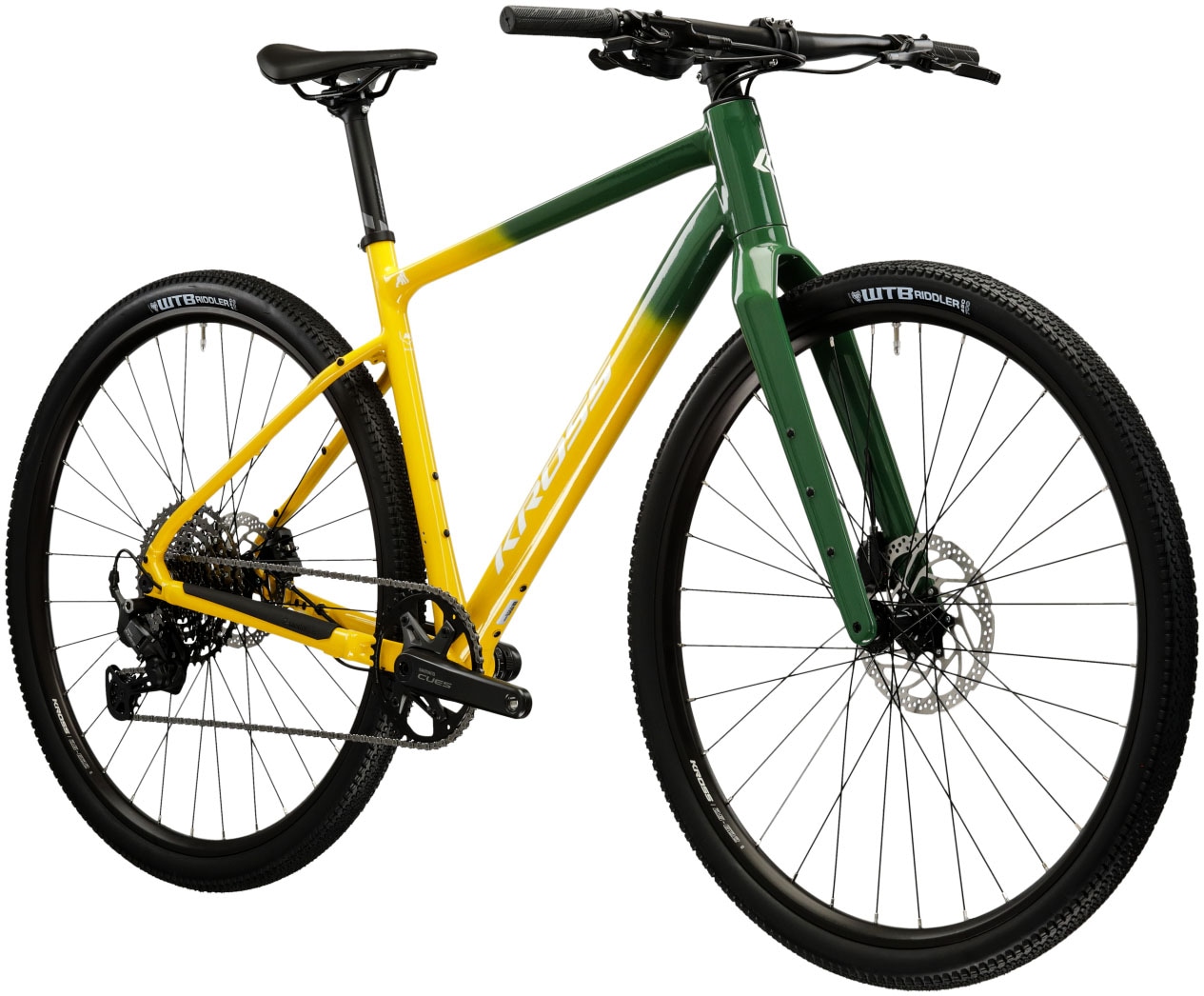 Kross Gravelbike »Gravelbike Esker Flatbar grün 10 Gänge«, 10 Gang, Shimano, CUES U6000 Schaltwerk, Kettenschaltung