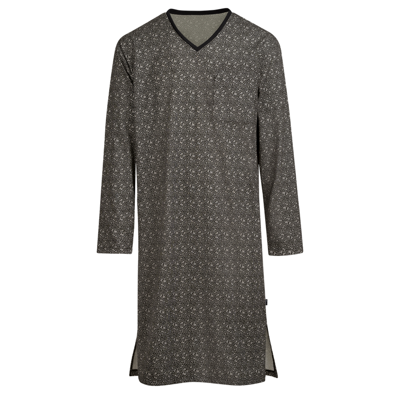 TRIGEMA Pyjama »Nachthemd mit praktischer Brusttasche« 1 Stk. tlg. schwarz L L DELUXE-Single-Jersey