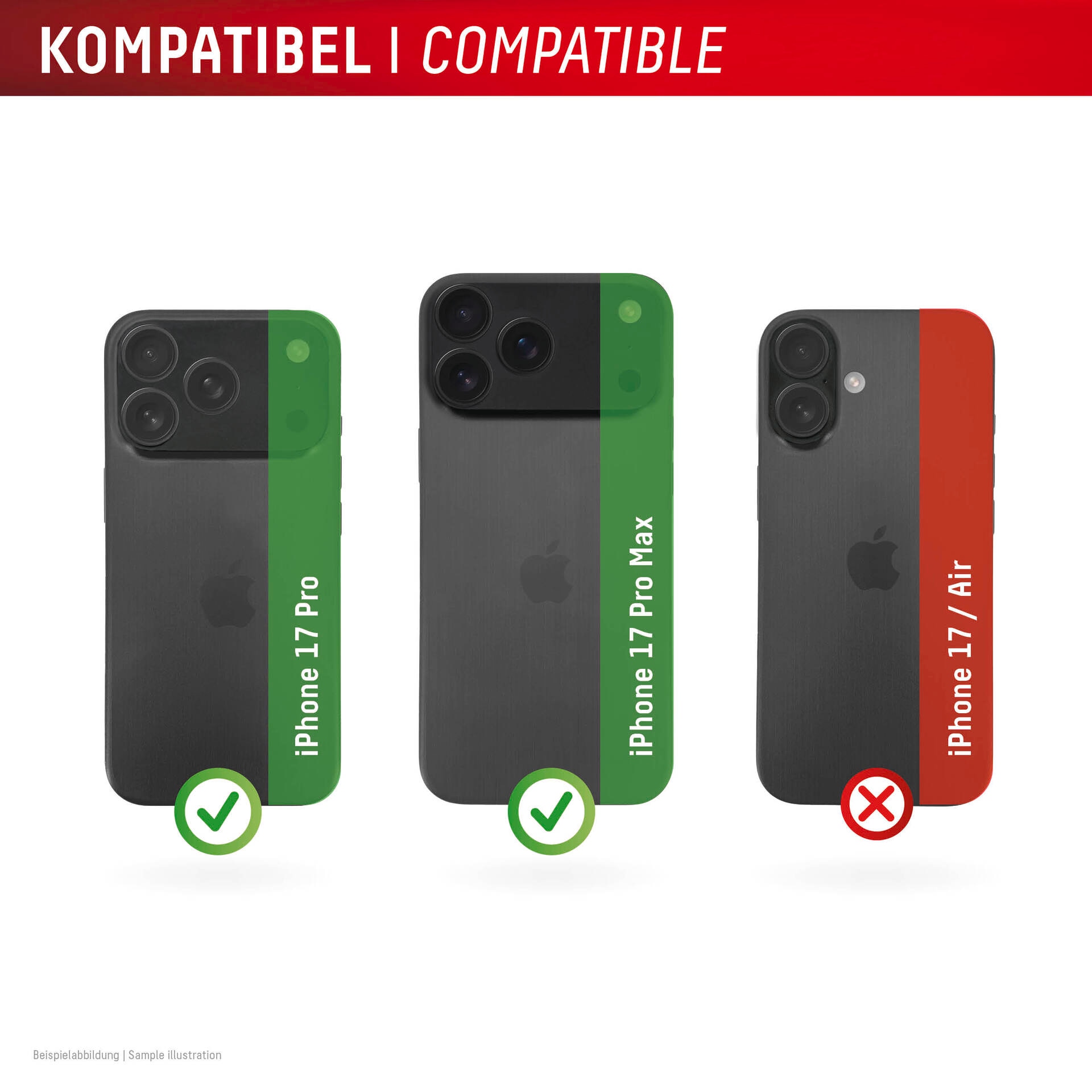 Displex Kameraschutzglas »Camera Lens Glass Single Glass Ring Protector« für Apple iPhone 17 Pro;Apple iPhone 17 Pro Max Kameraschutz,Linsenschutz,Objektivschutz, kratz- & stoßfest