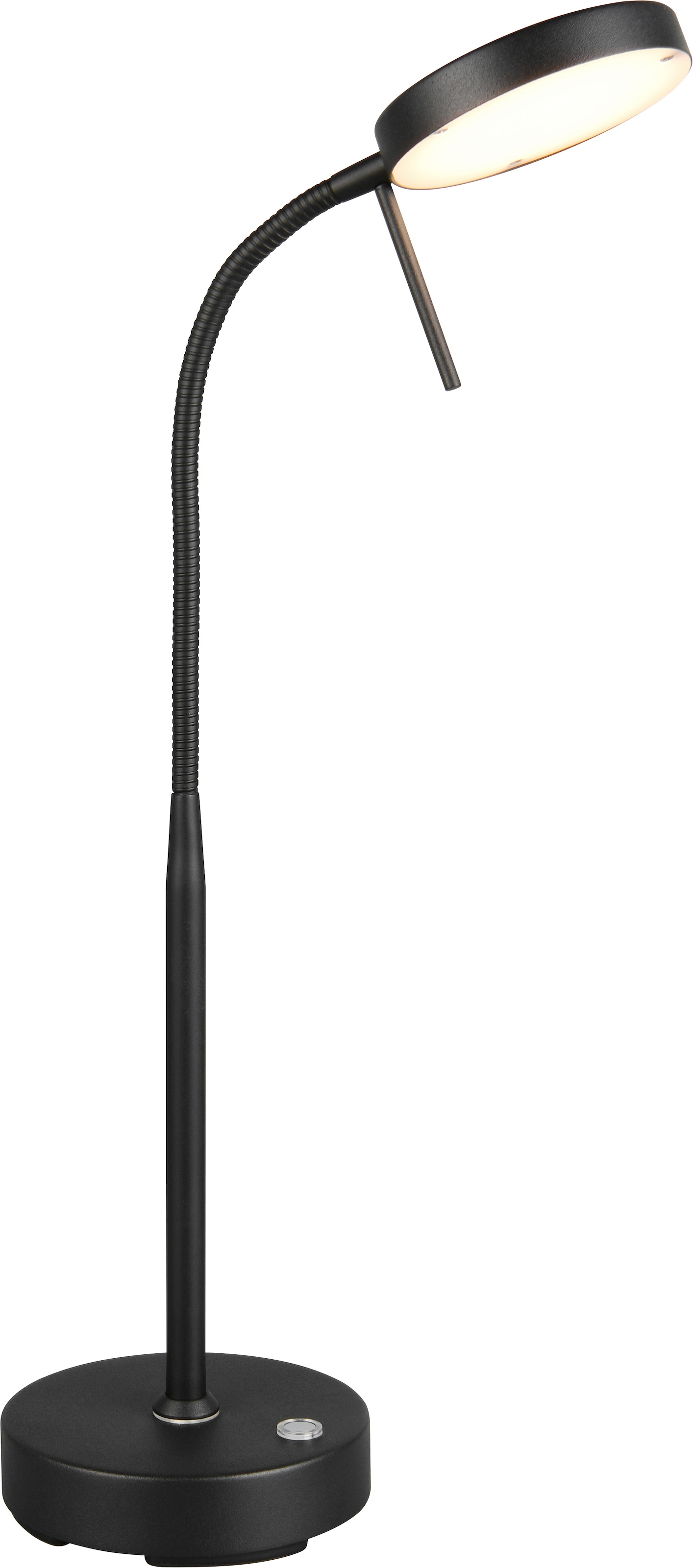REALITY Leuchten LED Schreibtischlampe »MORENO, Akku LED Tischleuchte warmweiß bis kaltweiß 2700-4000-6000K« LED-Board 1 Stk. Farbwechsler | warmweiß - kaltweiß dimmbar, Lesearm schwenkbar, induktive Ladestation per USB-C aufladbar