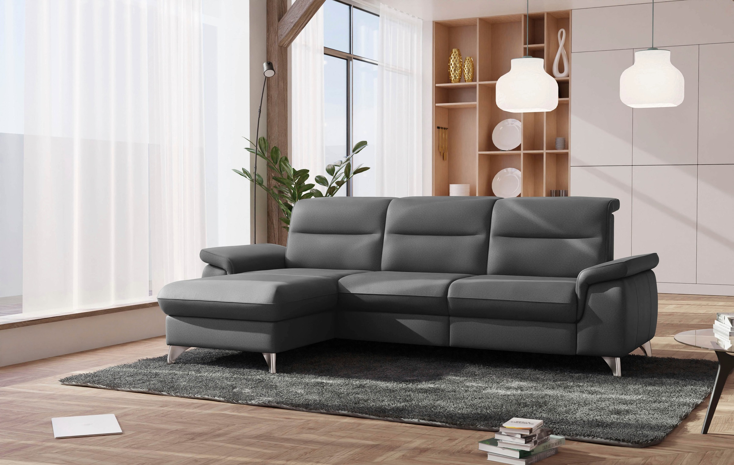 sit&more Ecksofa »Astoria L-Form«, wahlweise mit motorischer Relaxfunktion günstig online kaufen