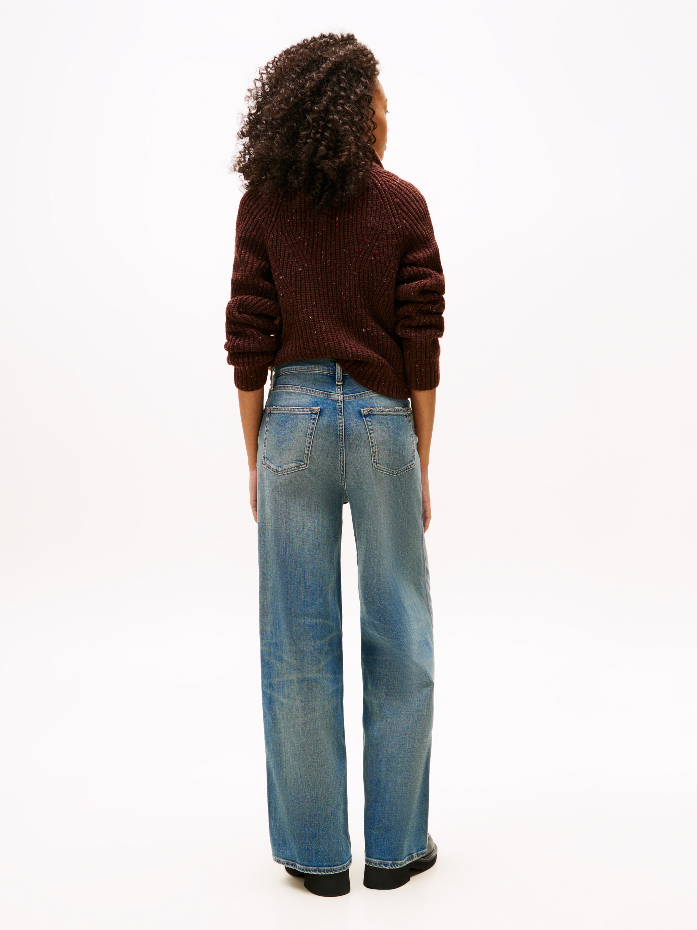 Tommy Jeans Weite Jeans »Claire High Rise«, mit Logo-Badge