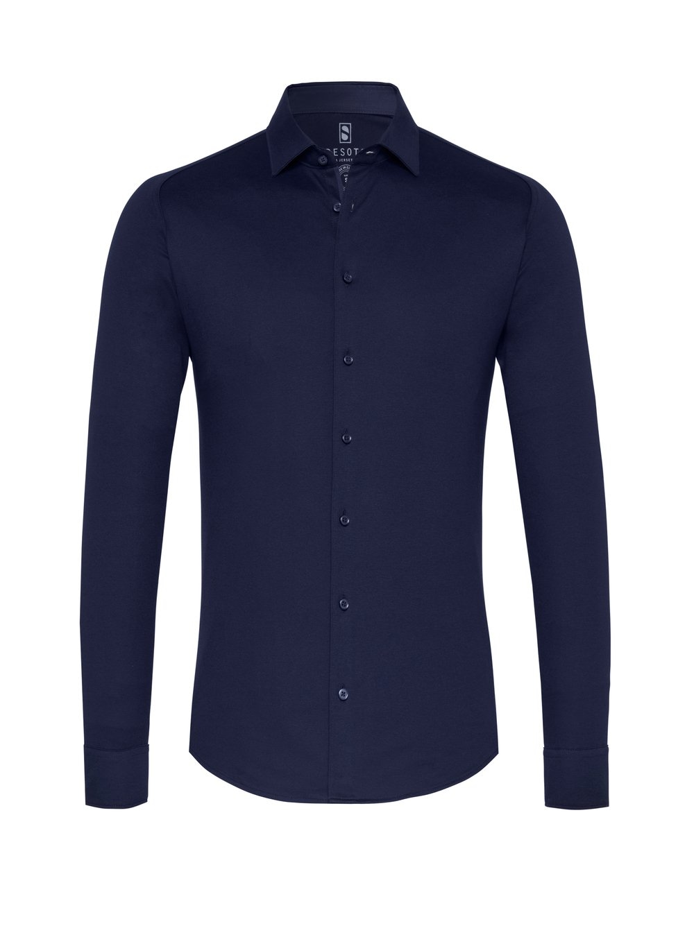 DESOTO Langarmhemd »Jerseyhemd Casual Kent langarm«, Flexibler Stretch