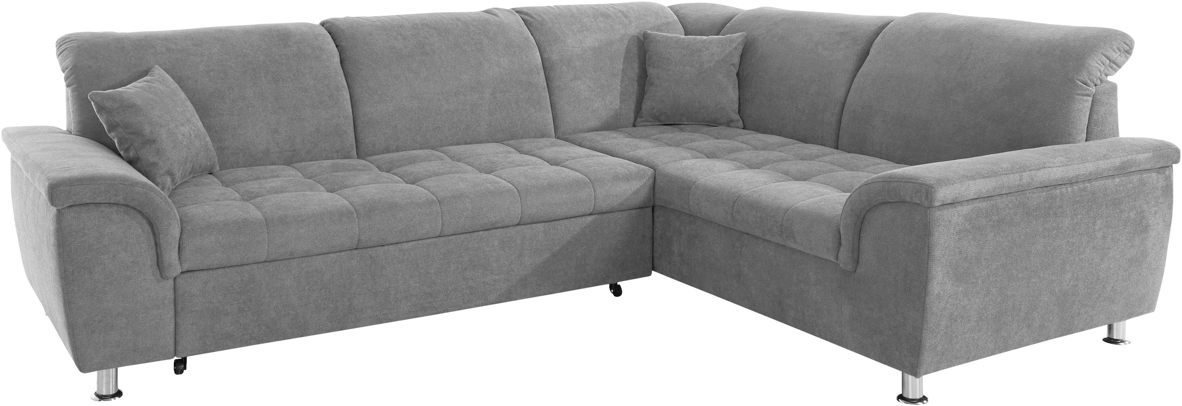 DOMO collection Ecksofa "Franzi L-Form", wahlweise mit Kopfteilverstellung günstig online kaufen