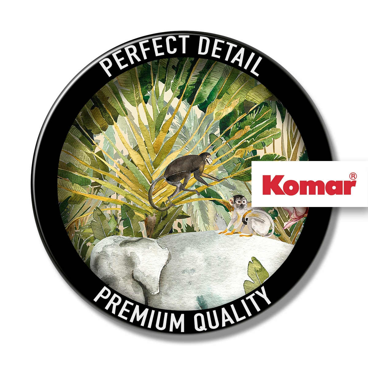 Komar Fototapete »Jungle Expedition«, bedruckt, 350 x 250 cm (Breite x Höhe) - Tapete, Vlies, Wohnzimmer, Schlafzimmer