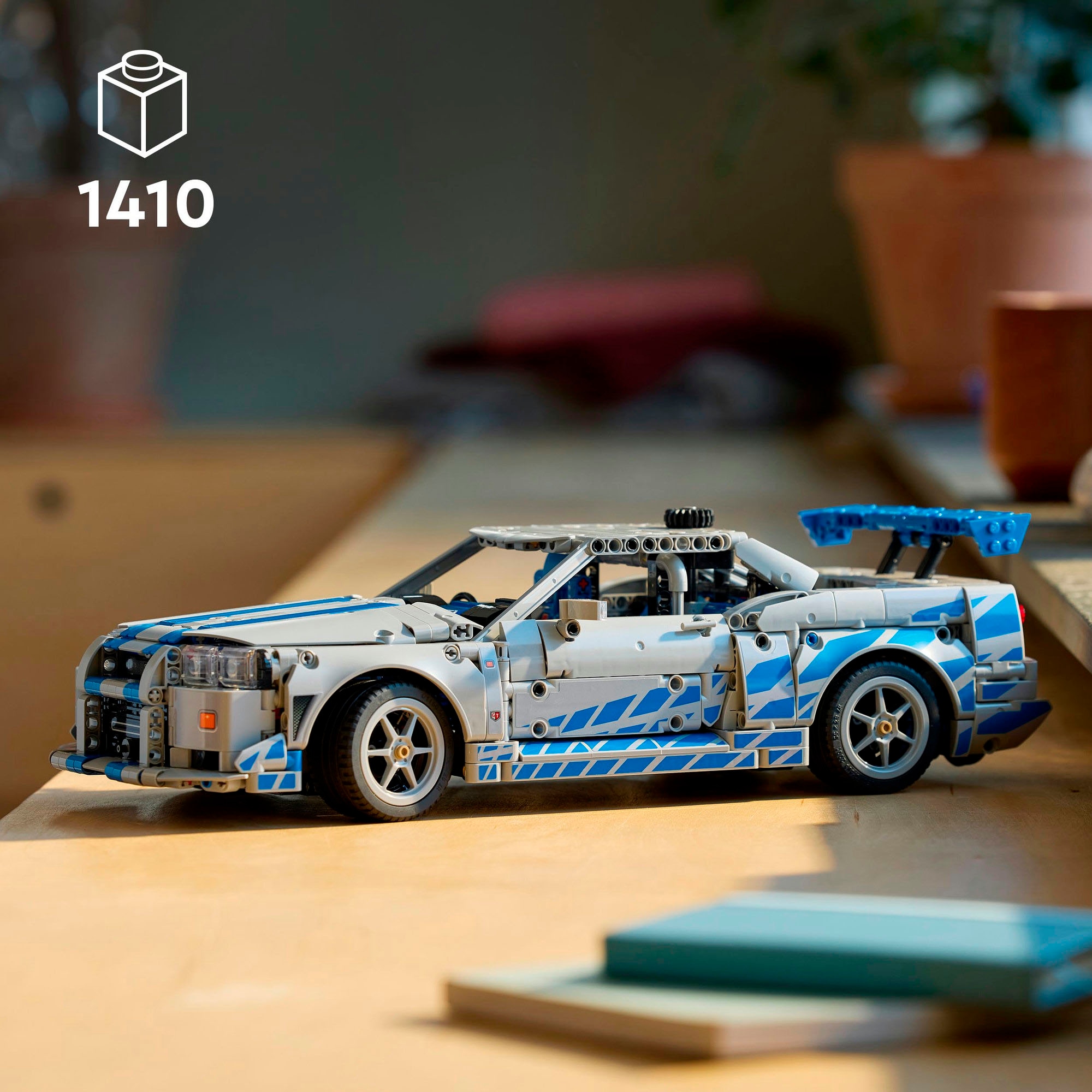 LEGO® Konstruktionsspielsteine »2 Fast 2 Furious Nissan Skyline GT-R (R34) Flitzer (42210)«, (1410 St.), LEGO Technic; Made in Europe