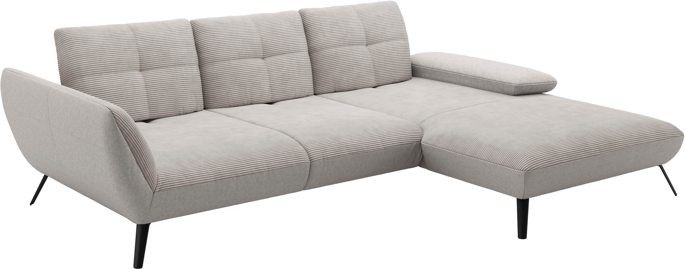 Places of Style Ecksofa »Mikado L-Form«, inkl. Sitztiefenverstellung und Armteilverstellung