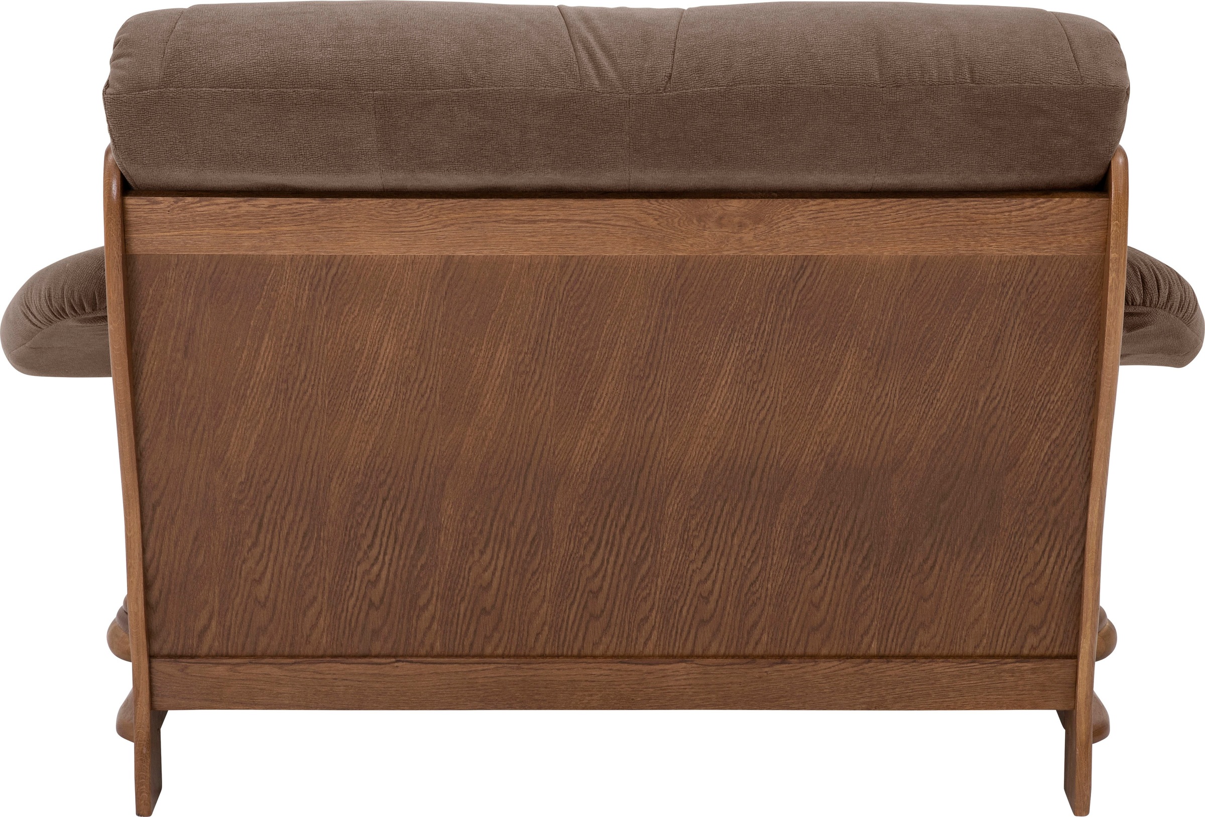Max Winzer® 2-Sitzer »Texas, dekoratives Holzgestell aus Eiche mit gefrästen Ornamenten«, bequemer Retro Klassiker, kompakte Stellfläche Breite 147cm