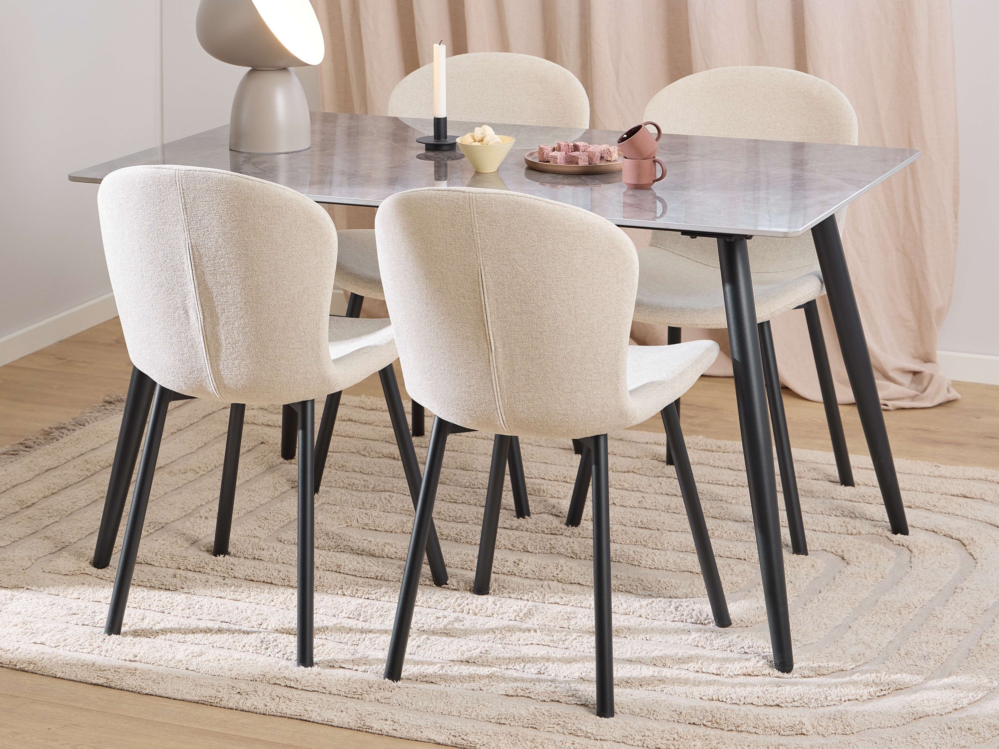 ACTONA GROUP Esszimmer-Set »Essgruppe, Speisetisch mit Stühlen« Komplett-Se günstig online kaufen