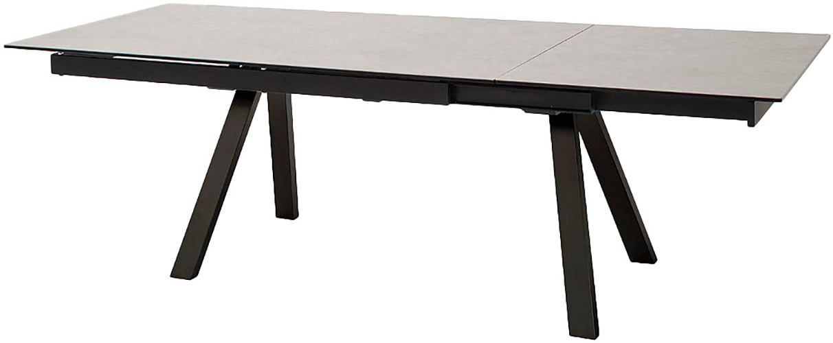 MCA furniture Esstisch »TOBAGO Auszugtisch 180-260 cm«, (Einzelstück), Keramik,Metall,Stirnauszug,ausziehbar,Tischplatte 13 mm