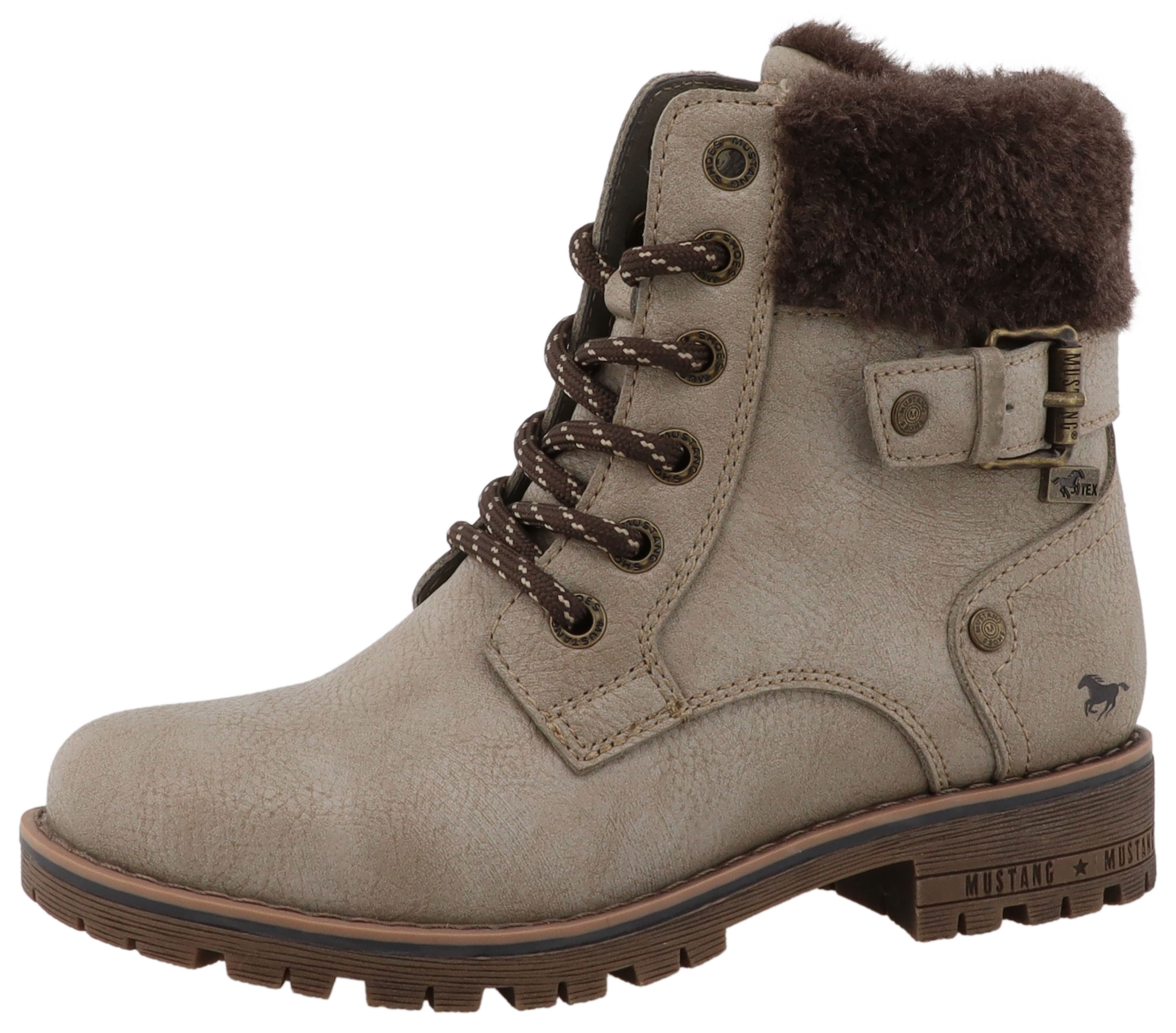 Mustang Shoes Winterstiefel »Matilde«  Oudoorboots, Schnürstiefel mit Warmfutter