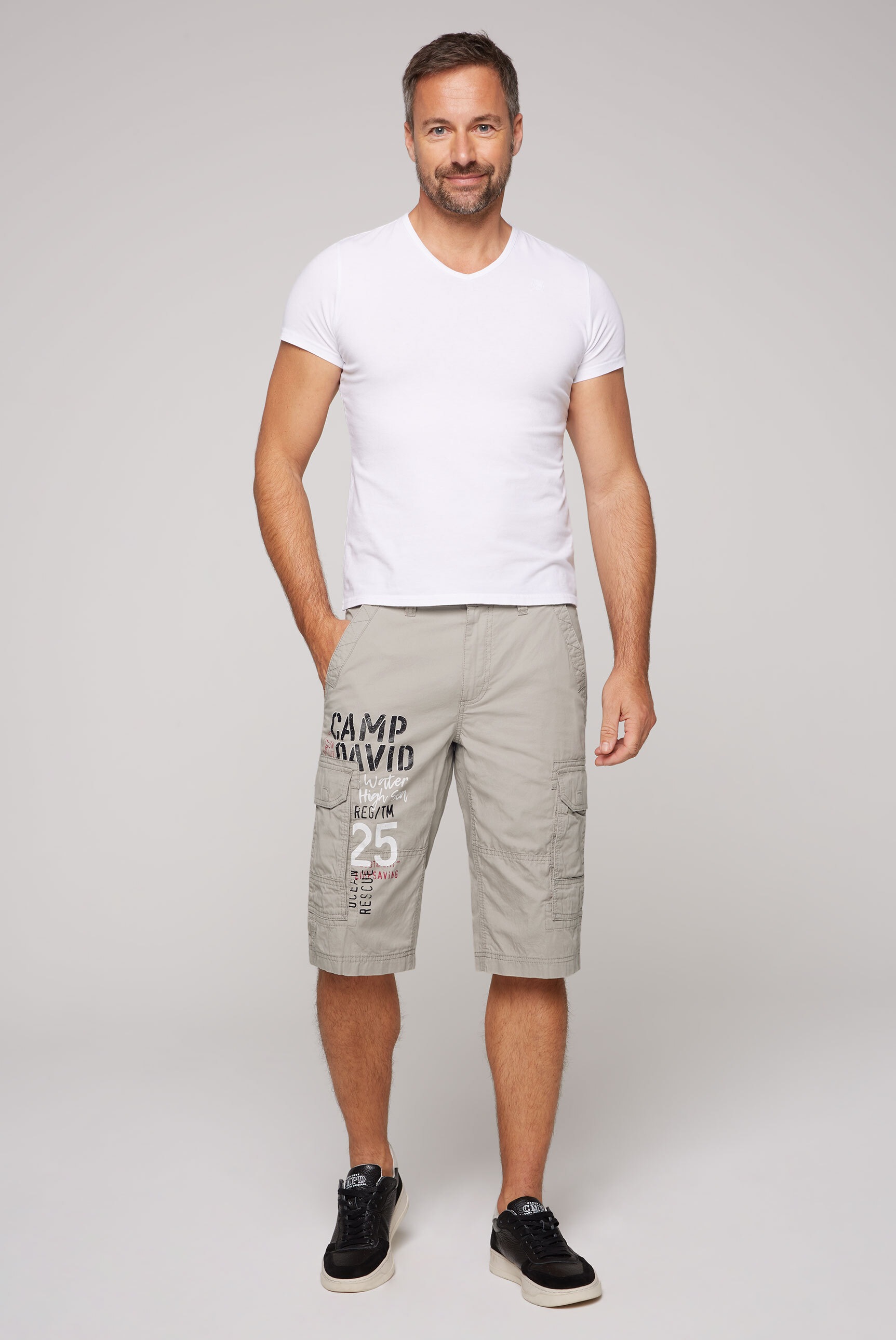 3. Bild von CAMP DAVID Shorts, aus Baumwolle