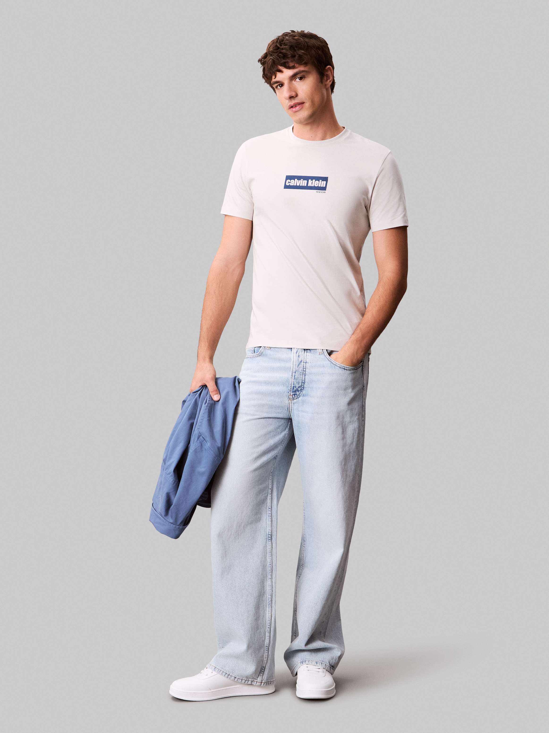 Calvin Klein Jeans T-Shirt »SS 30s E CLVN LN BG«, mit Logo-Schriftzug