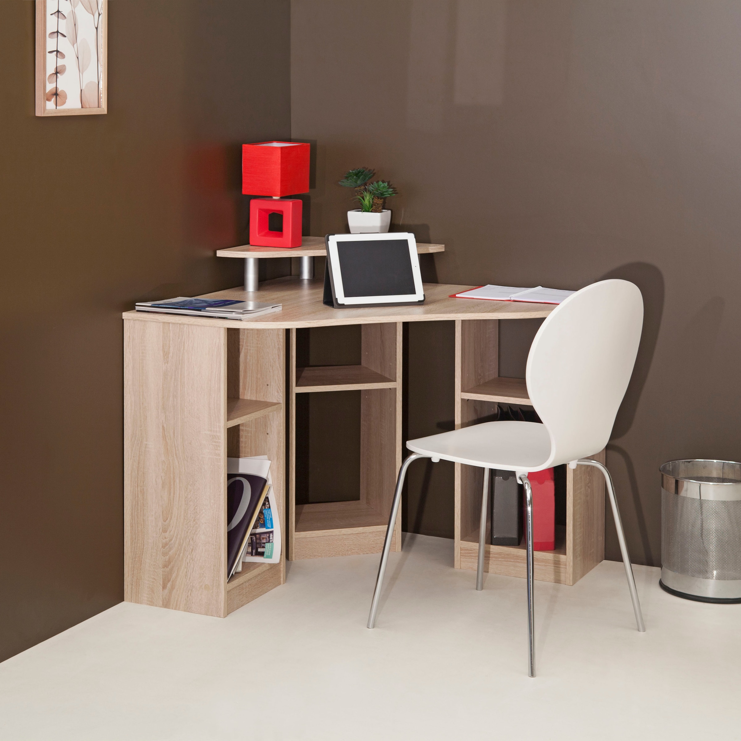 TemaHome Schreibtisch »Corner«, Melamingestell, Tischplatte in untersch. Farbvarianten, Breite 94 cm