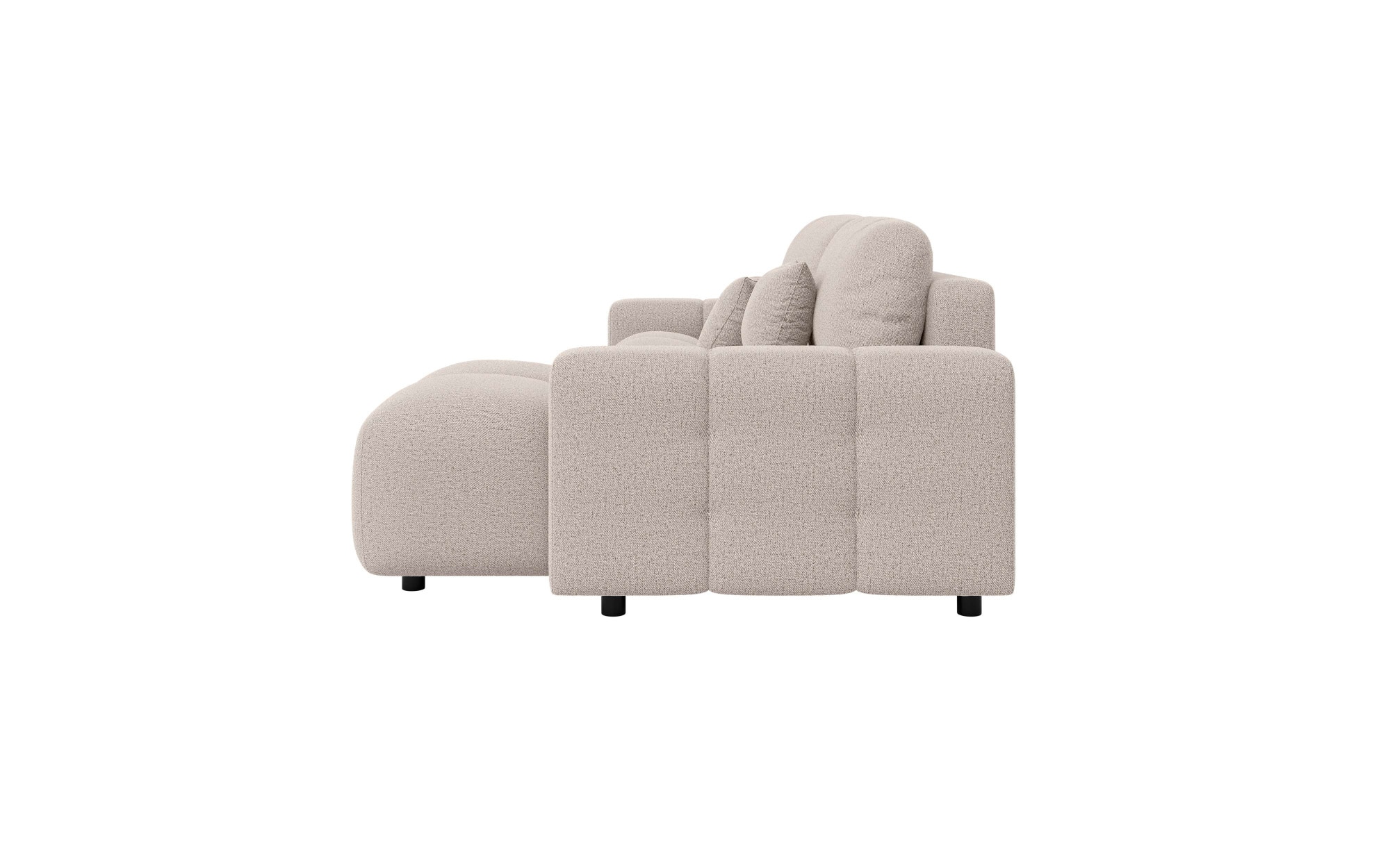 INOSIGN Ecksofa »FELICI, Schlafsofa 233cm, L-Form mit Recamiere beidseitig montierbar«, Designsofa mit Bettfunktion und Bettkasten, Maße B/T/H: 233/142/88 cm