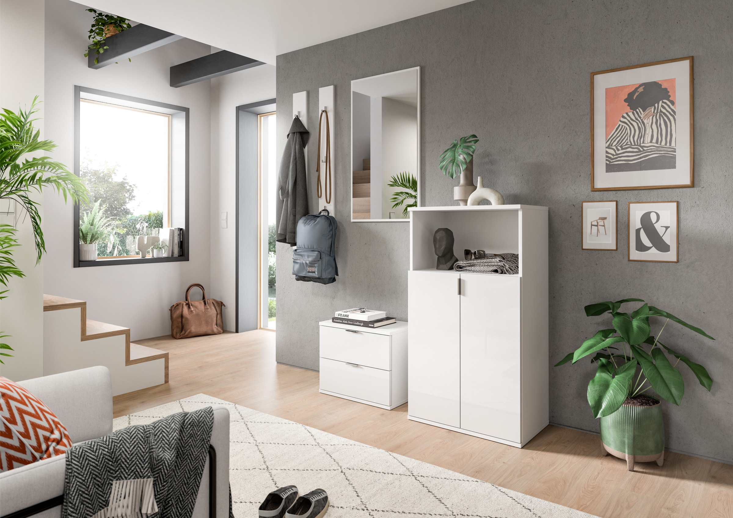 INOSIGN Garderoben-Set »Trondheim, Garderobenset 4-tlg. Breite 176 cm,« 4 S günstig online kaufen