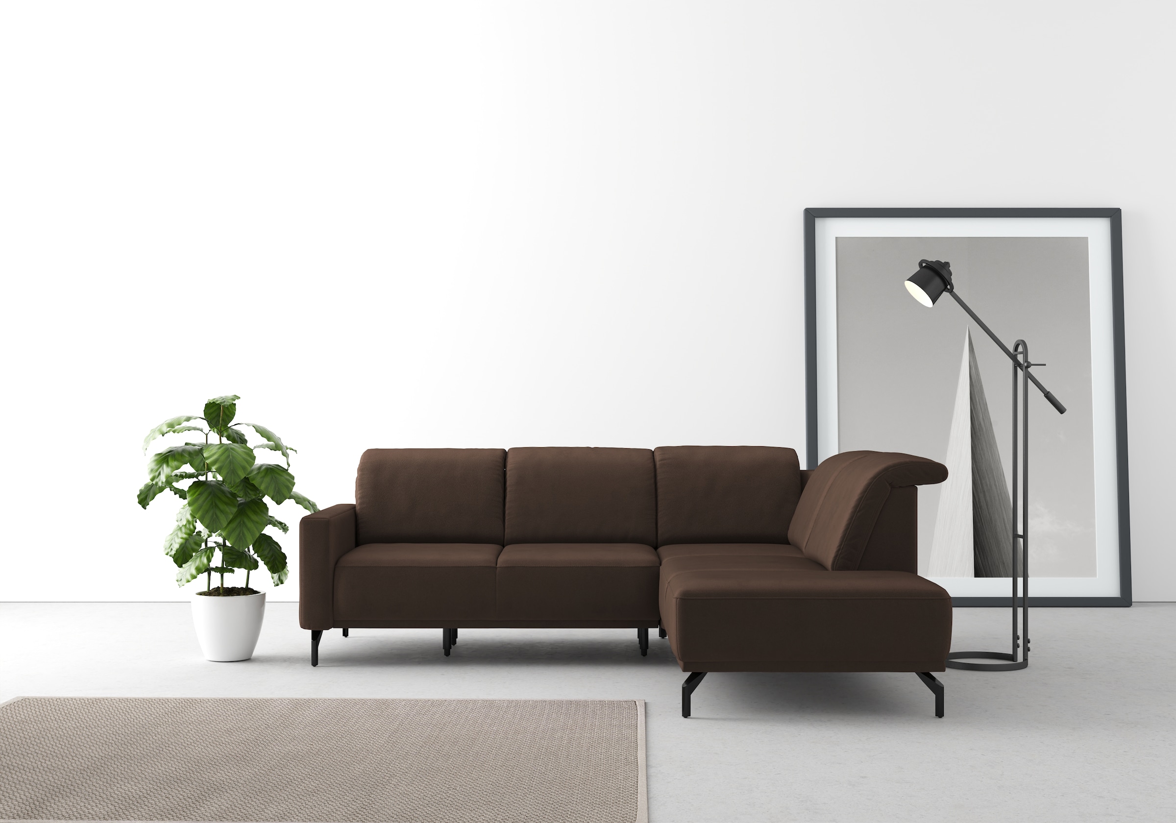 sit&more Ecksofa »Bailando L-Form« wahlweise mit Kopfteilverstellung und Vo günstig online kaufen